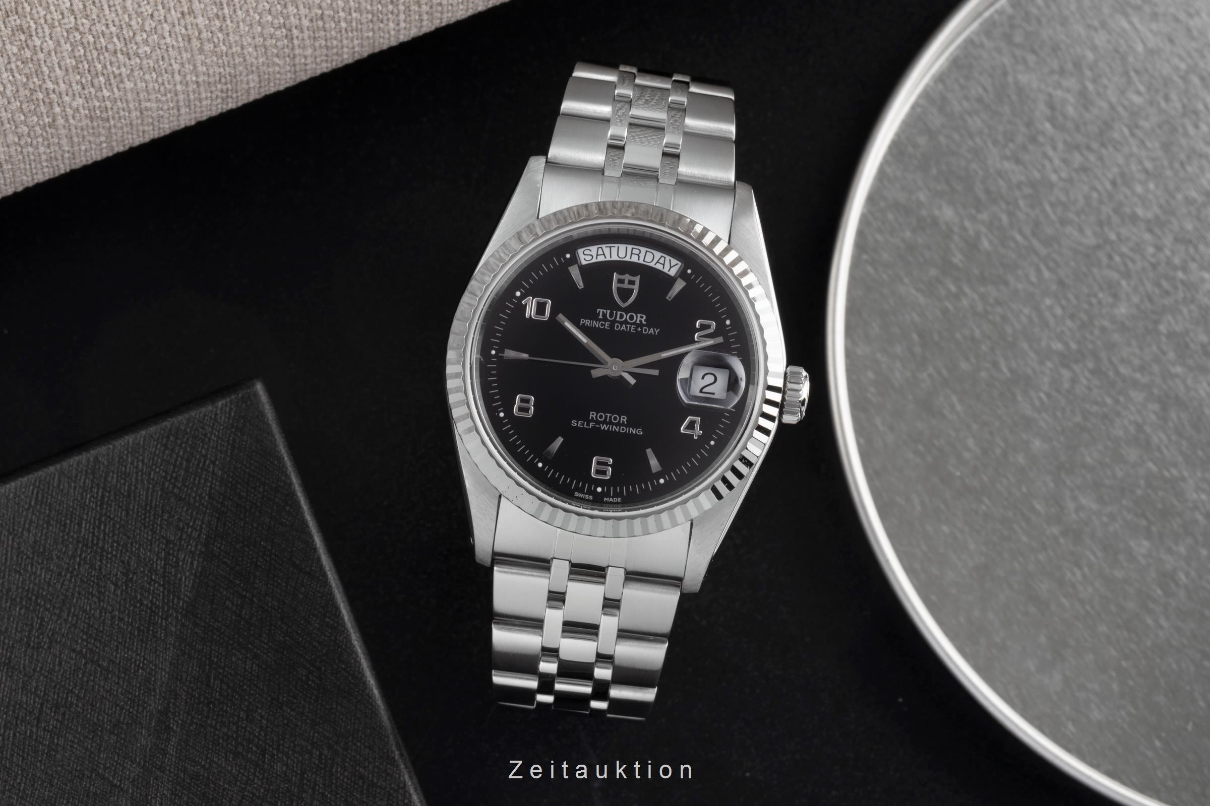 Tudor Date-Day acier / or blanc automatique montre pour hommes 76214  [2503229]