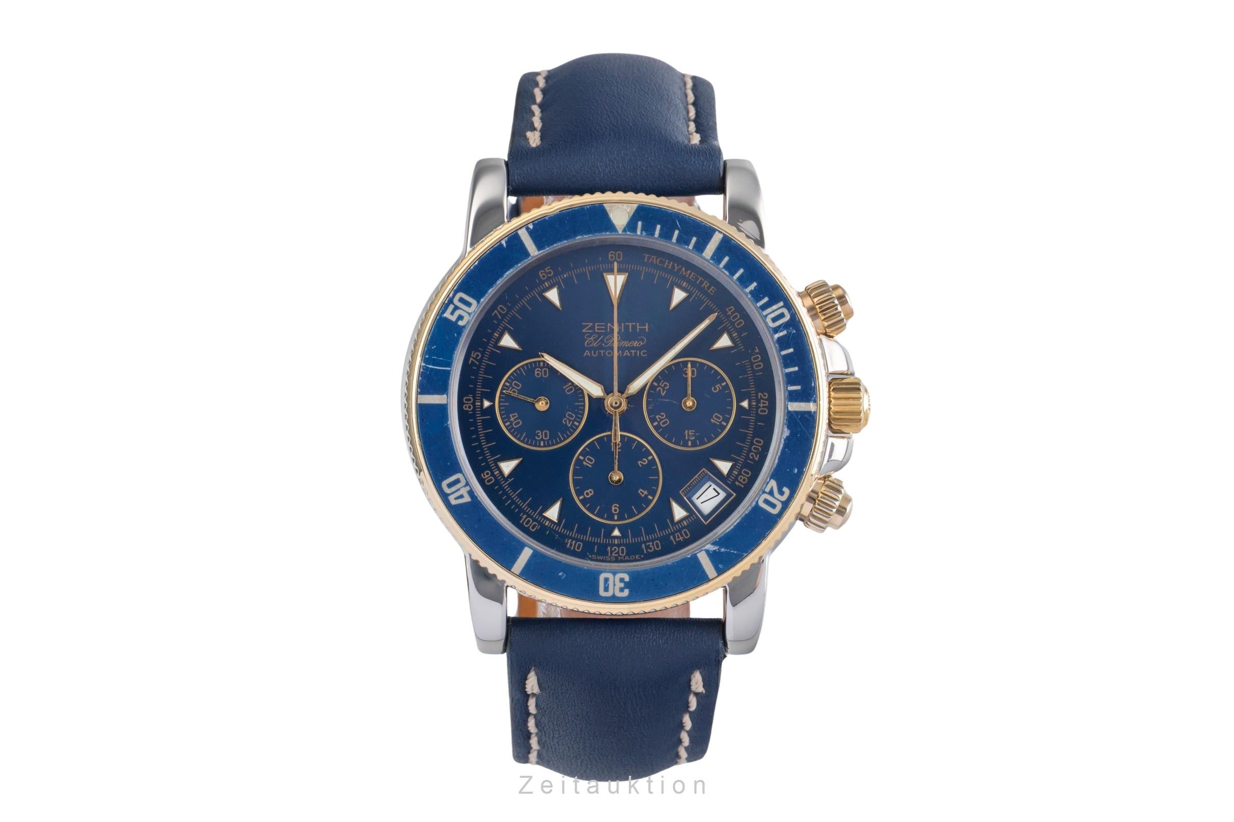 Zenith Rainbow Chronograph Stahl / Gold Automatik Ref. 53.0370.400 B&P 1993 [2503232]