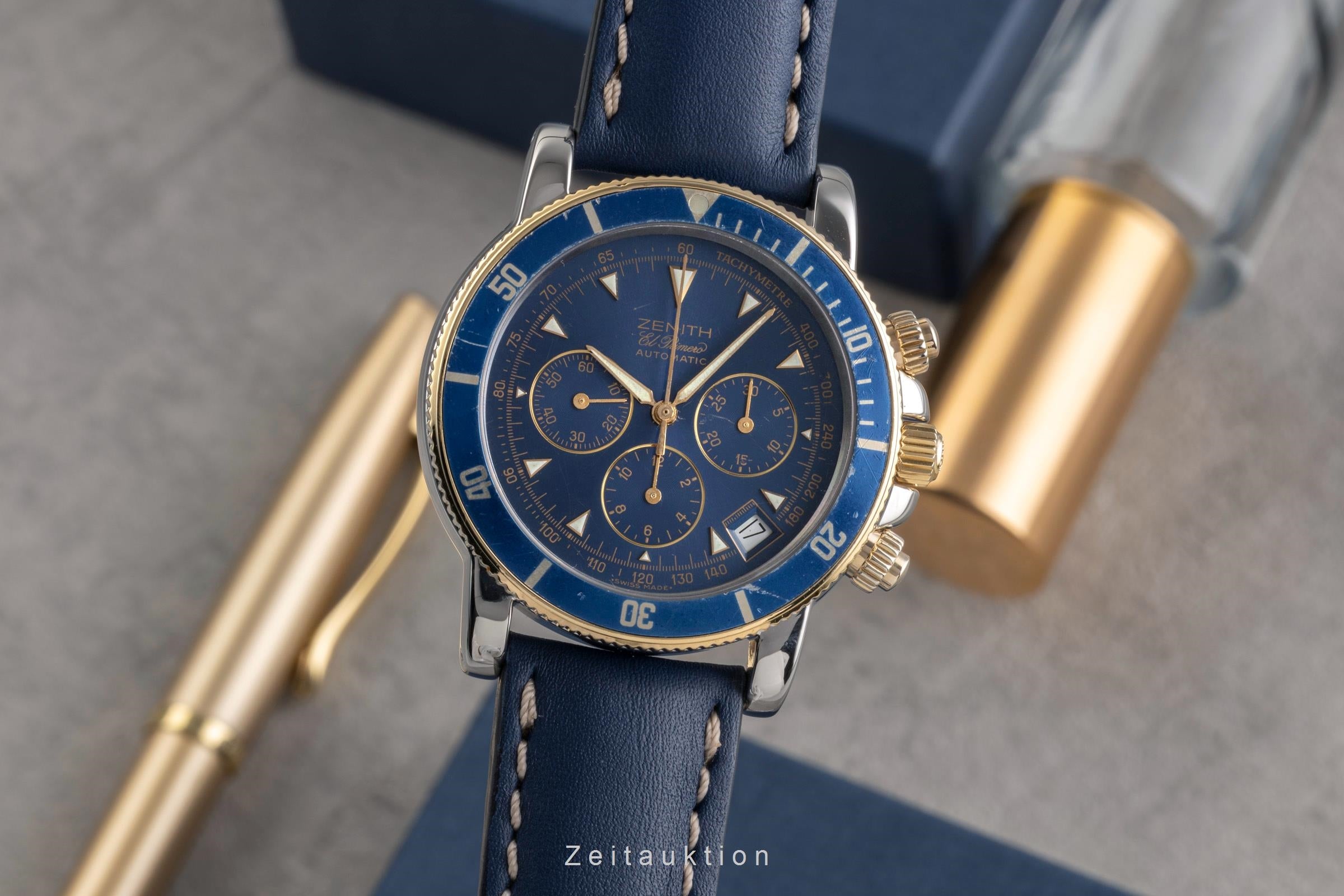 Zenith Rainbow chronograph steel / gold automatic Kal. 400 Ref