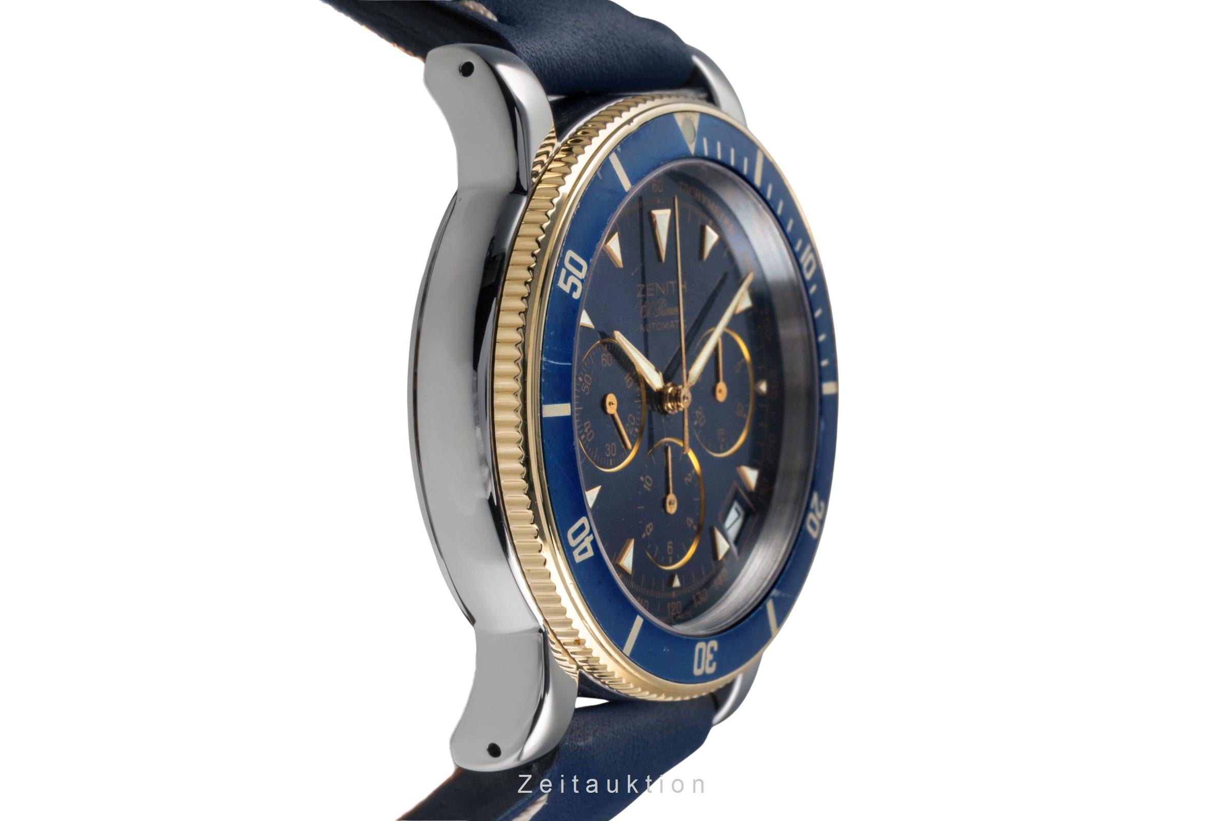 Zenith Rainbow Chronograph Stahl / Gold Automatik Ref. 53.0370.400 B&P 1993 [2503232]