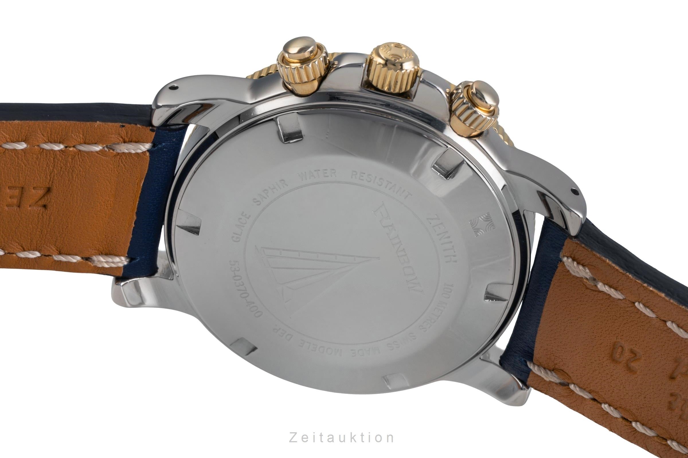 Zenith Rainbow Chronograph Stahl / Gold Automatik Ref. 53.0370.400 B&P 1993 [2503232]