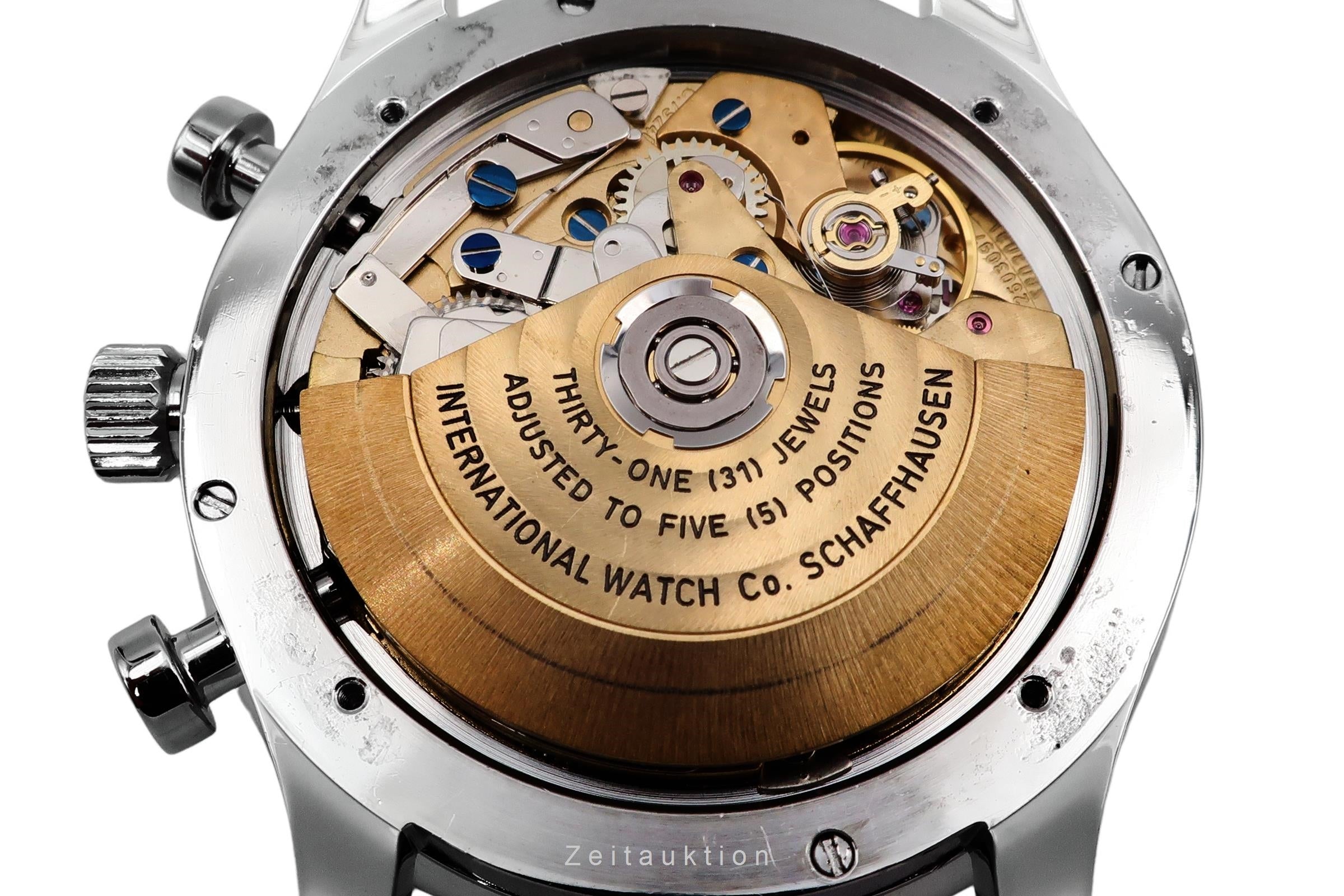 IWC Portugieser chronograph steel automatic men's watch IW371401 LP: 9100EUR  [2503236]