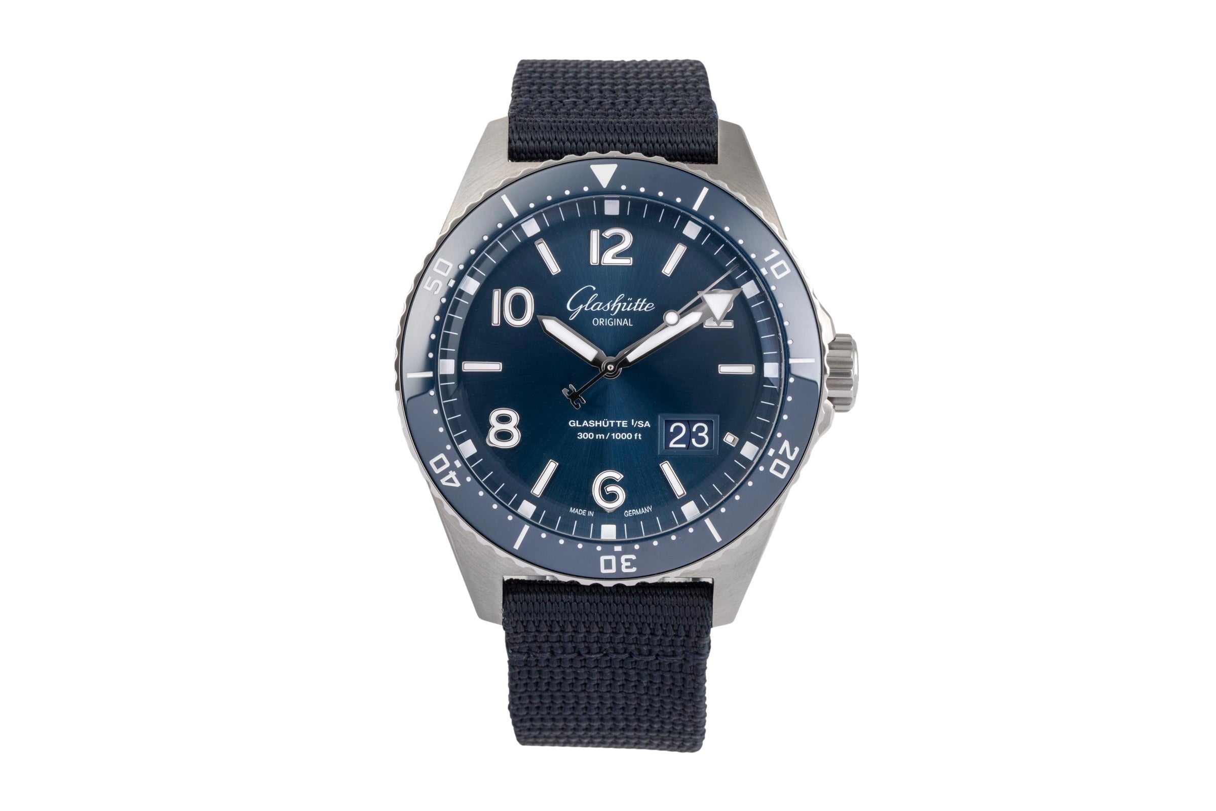 Glashütte SeaQ acier automatique montre pour hommes 136-13-02-81-08 LP: 12700EUR  [2503237]