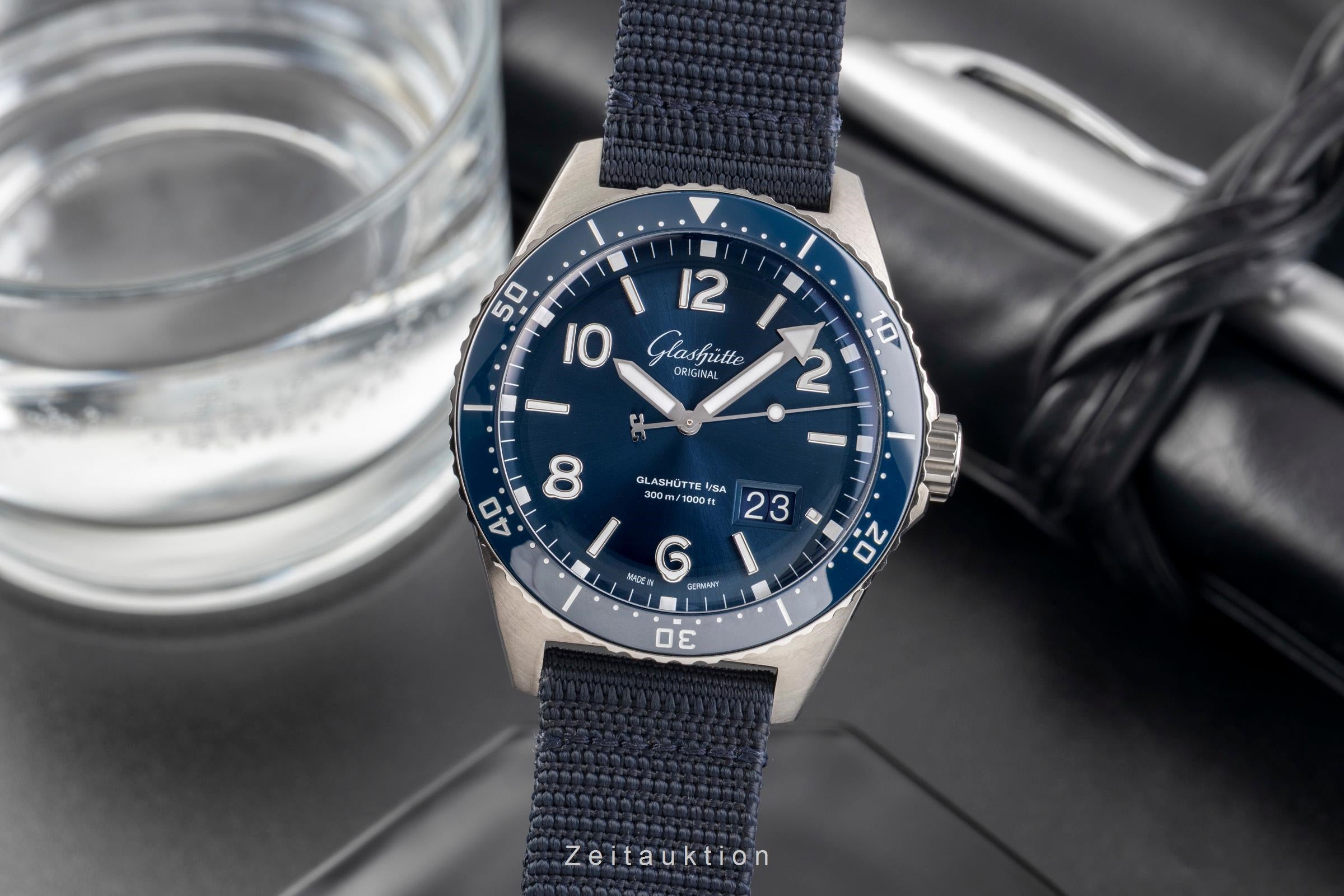 Glashütte SeaQ acier automatique montre pour hommes 136-13-02-81-08 LP: 12700EUR  [2503237]