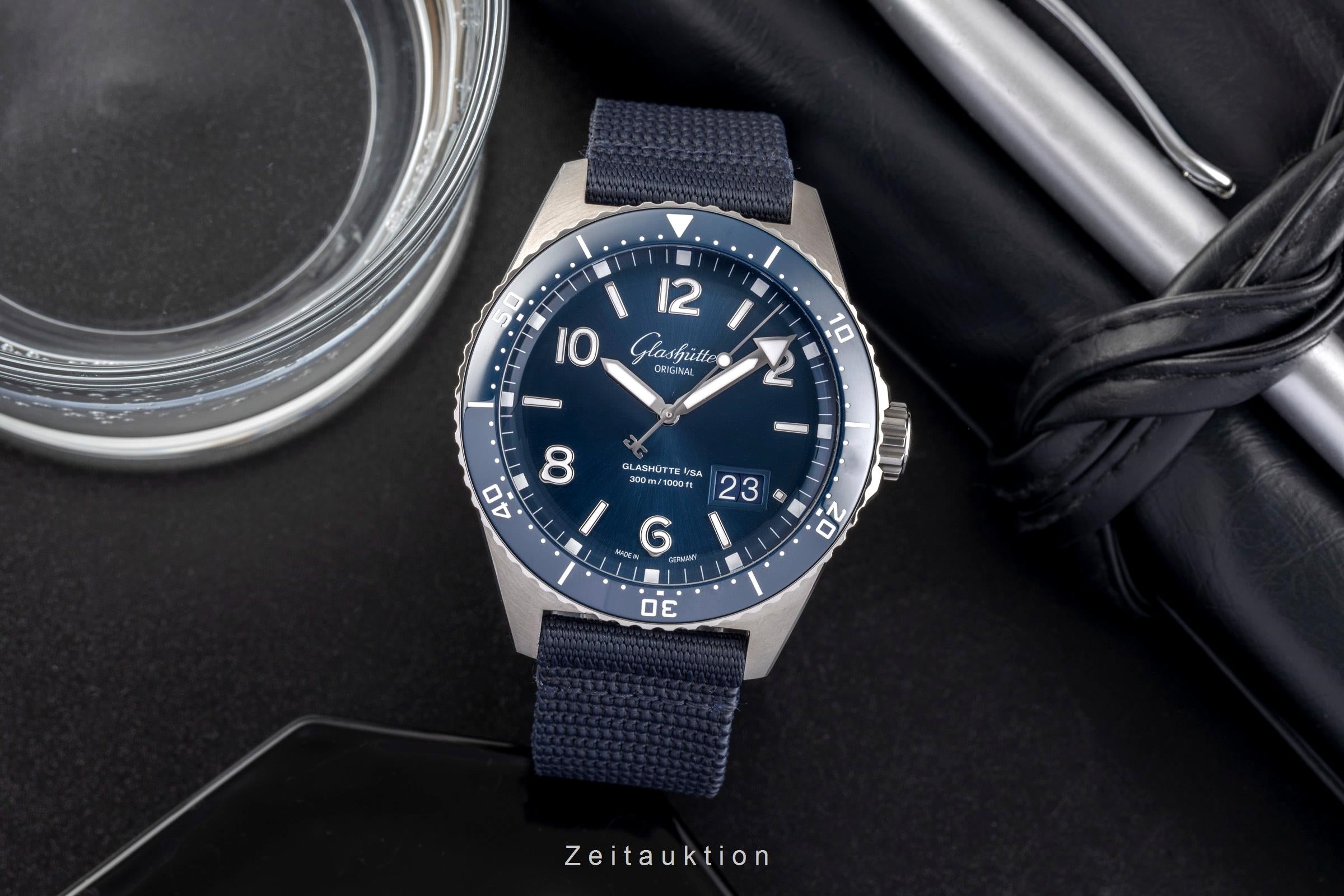 Glashütte Original SeaQ Panoramadatum Automatik Herren Ref. 136-13-02-81-08 B&P [2503237]