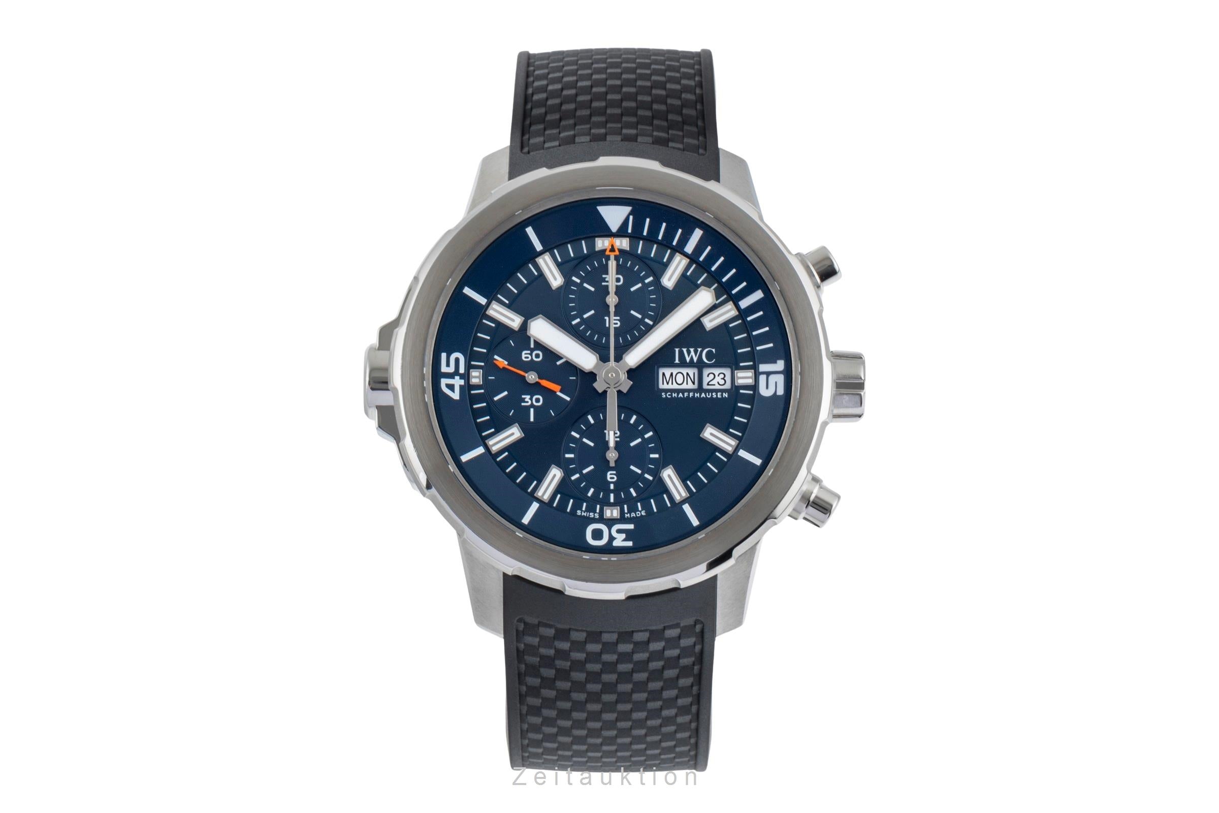 IWC Aquatimer Cousteau Chronograph Stahl Automatik Herrenuhr Ref. IW376805 B&P [2503250]
