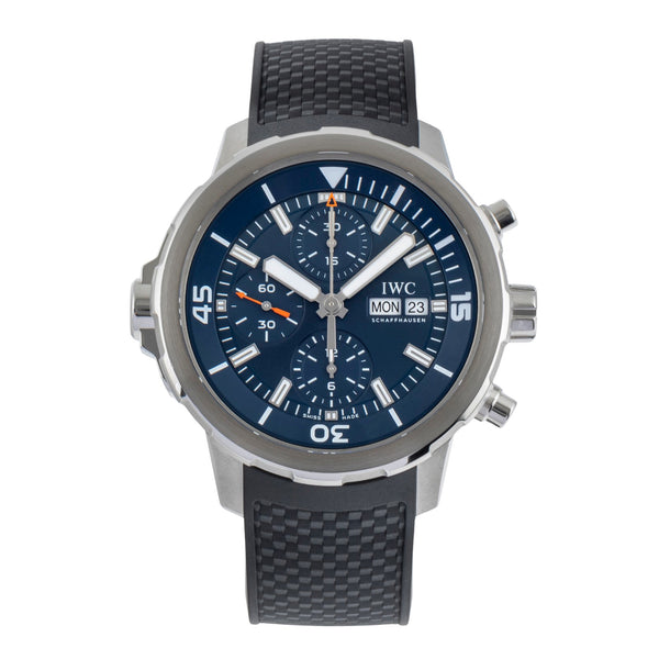 IWC Aquatimer Cousteau Chronograph Stahl Automatik Herrenuhr Ref. IW376805 B&P [2503250]