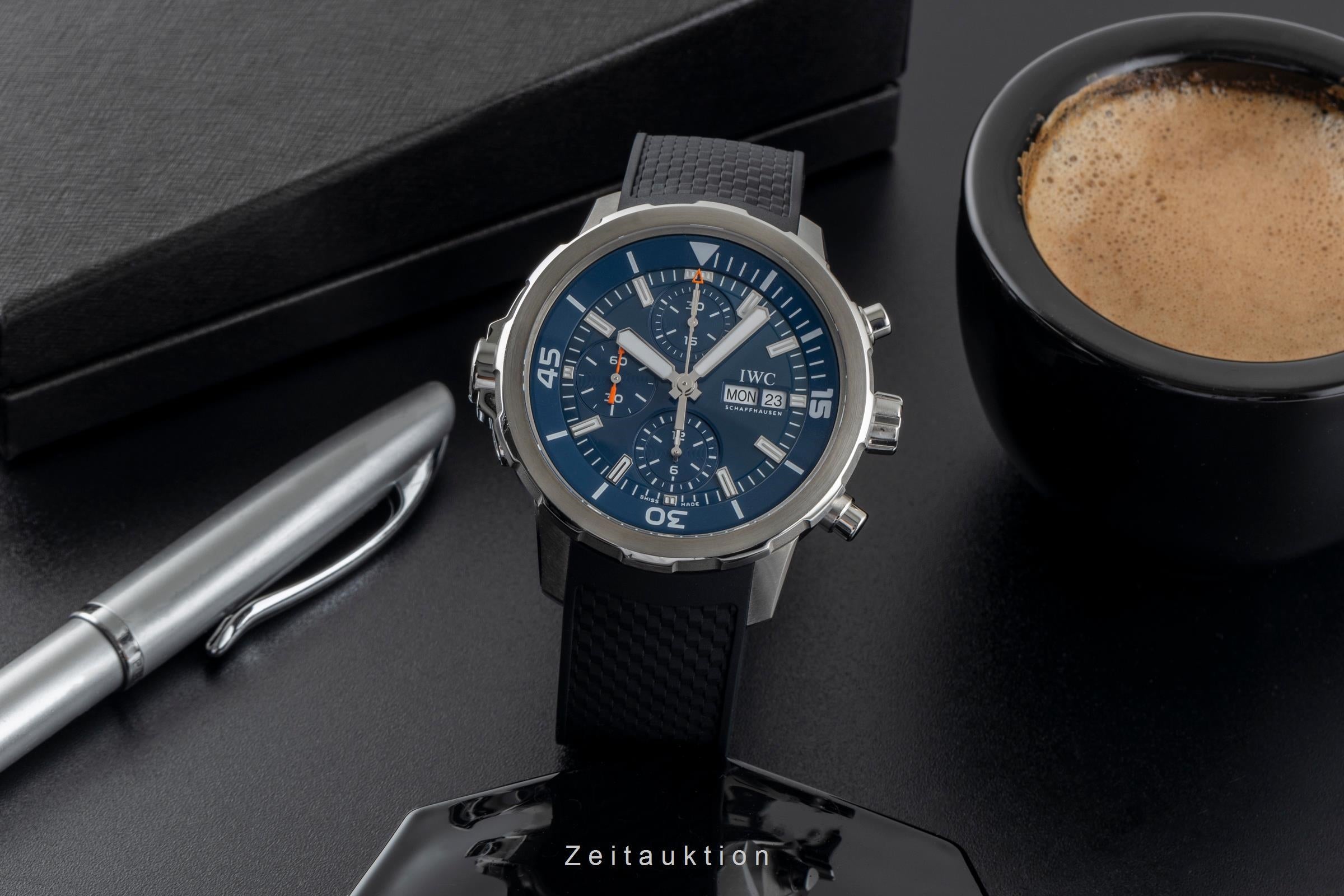 IWC Aquatimer Cousteau Chronograph Stahl Automatik Herrenuhr Ref. IW376805 B&P [2503250]