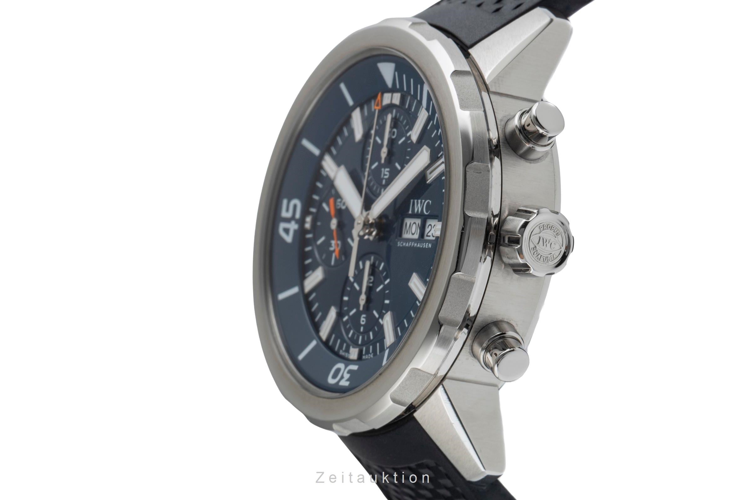 IWC Aquatimer Cousteau Chronograph Stahl Automatik Herrenuhr Ref. IW376805 B&P [2503250]