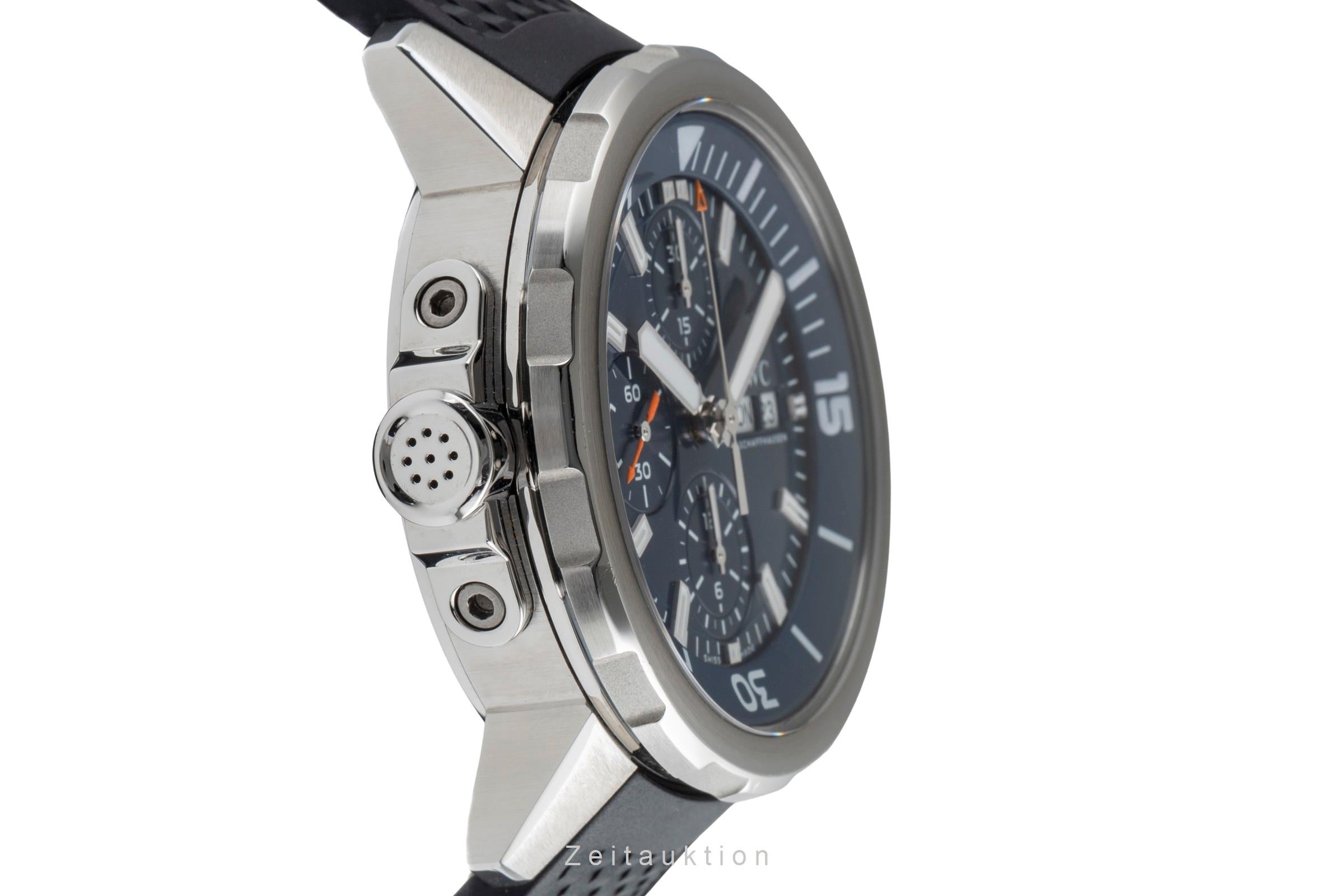 IWC Aquatimer Cousteau Chronograph Stahl Automatik Herrenuhr Ref. IW376805 B&P [2503250]