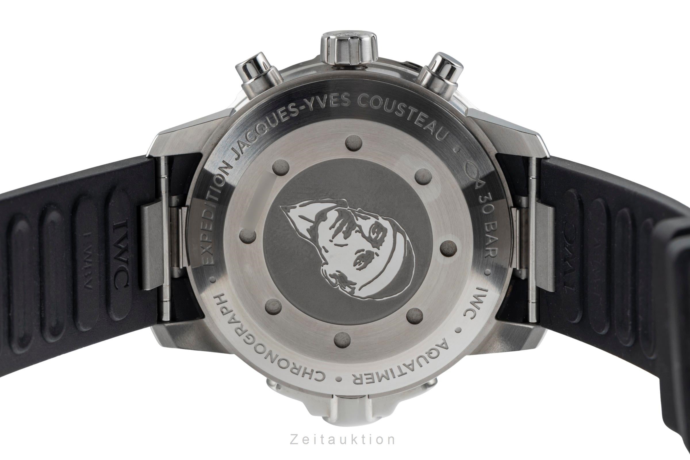 IWC Aquatimer Cousteau Chronograph Stahl Automatik Herrenuhr Ref. IW376805 B&P [2503250]