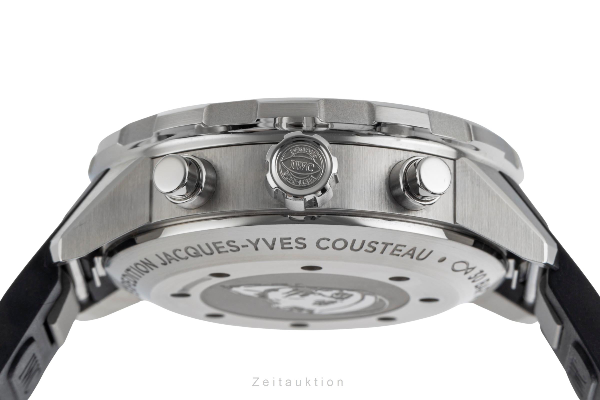 IWC Aquatimer Cousteau Chronograph Stahl Automatik Herrenuhr Ref. IW376805 B&P [2503250]
