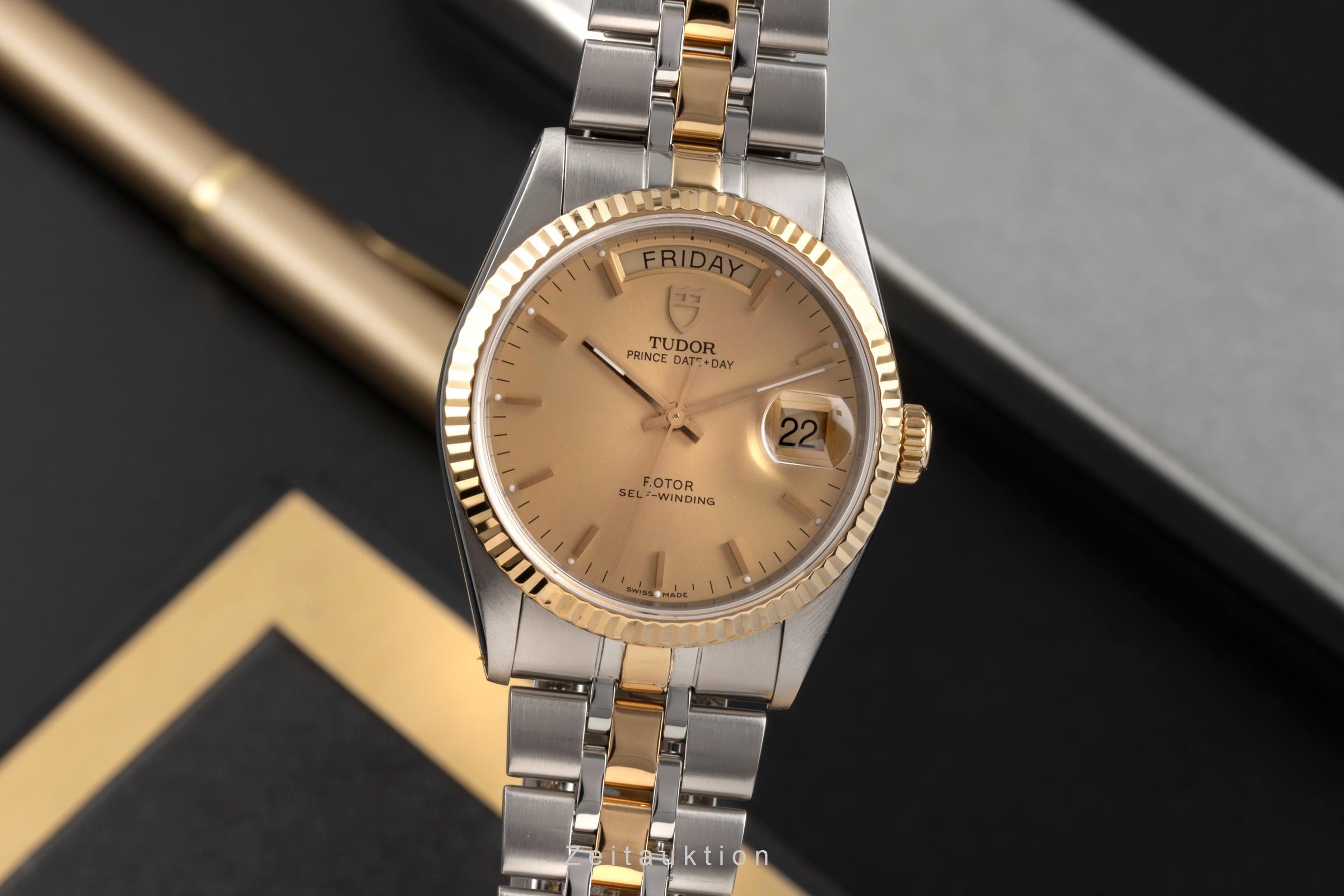 Tudor Date-Day steel / gold automatic Kal. ETA 2834-2 Ref. 76213