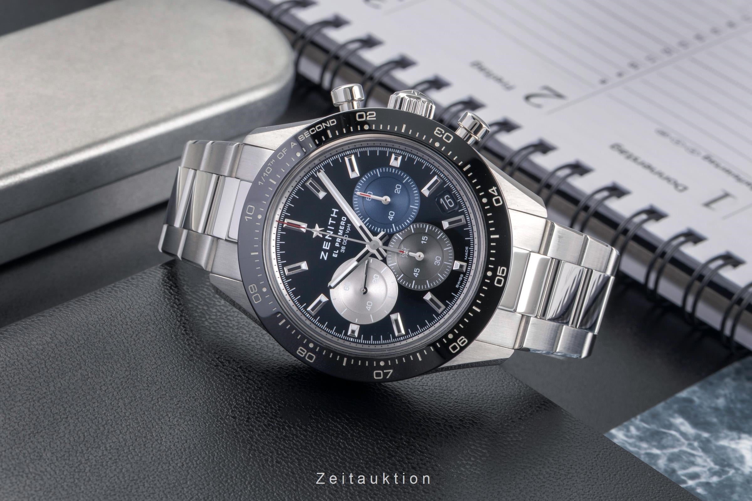 Zenith Chronomaster chronographe acier automatique montre pour hommes 03.3100.3600/21.M3100	 LP: 11800EUR  [2503253]