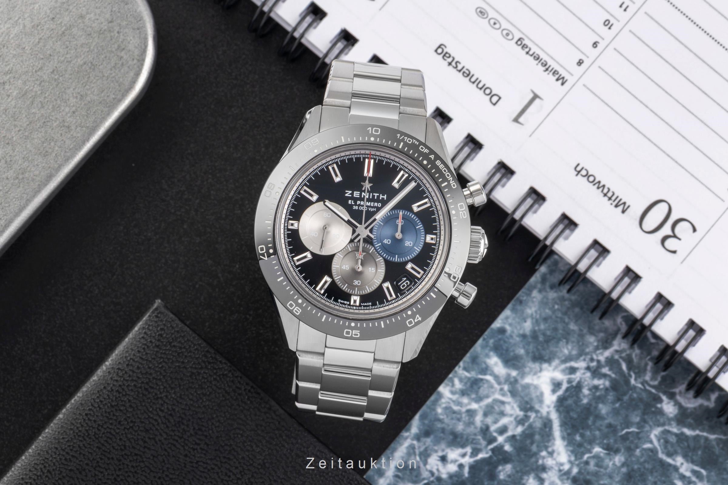 Zenith Chronomaster chronographe acier automatique montre pour hommes 03.3100.3600/21.M3100	 LP: 11800EUR  [2503253]