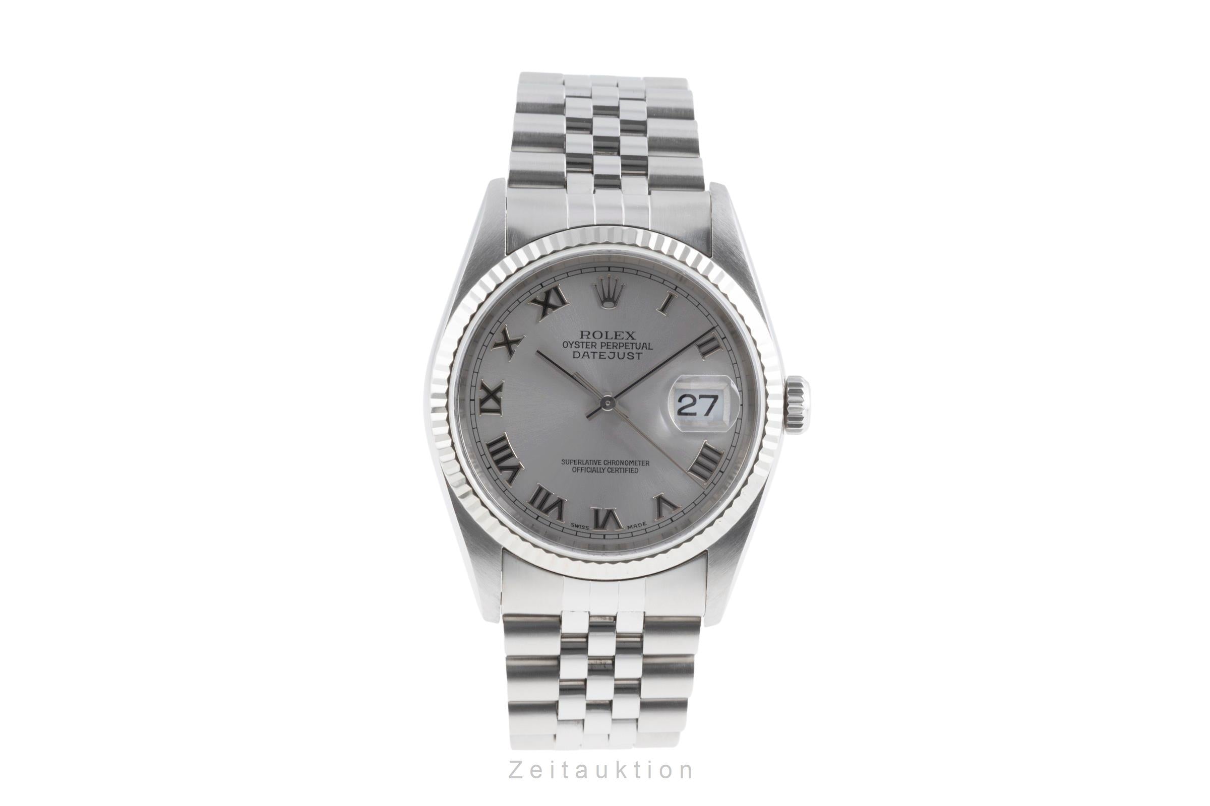 Rolex Datejust acero / oro blanco automático reloj para caballeros 16234  [2503260]