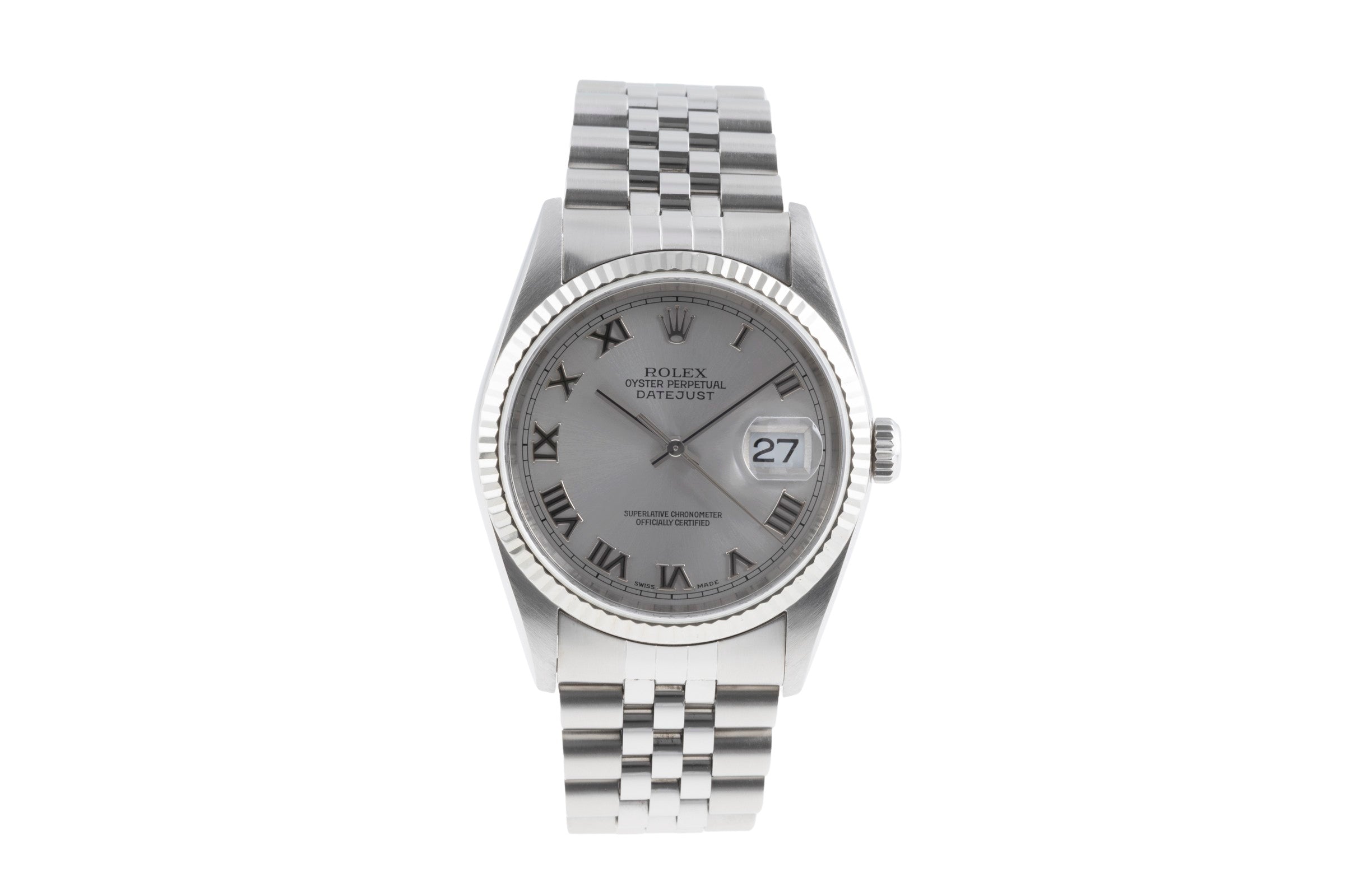 Rolex Datejust acero / oro blanco automático reloj para caballeros 16234  [2503260]
