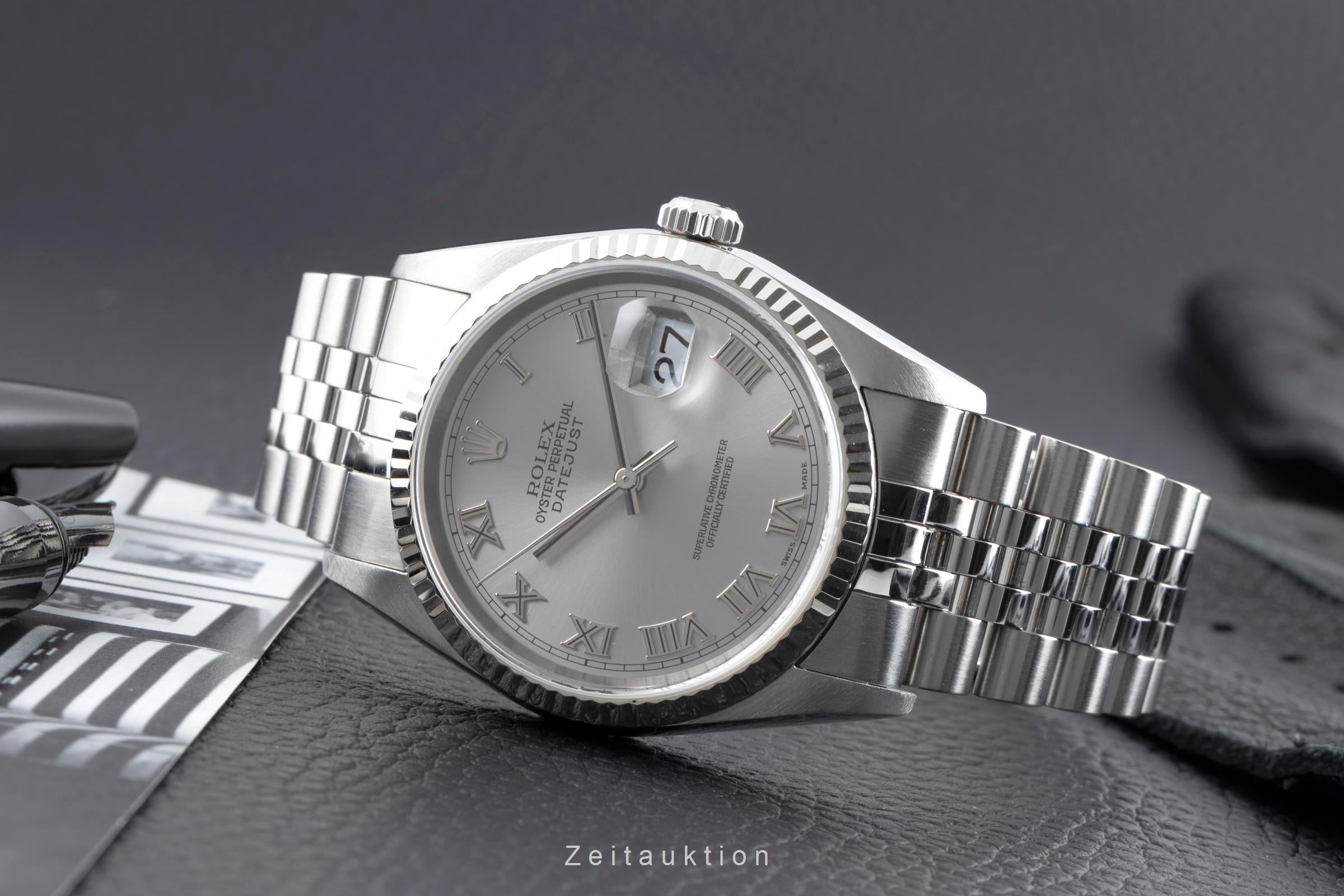 Rolex Datejust acero / oro blanco automático reloj para caballeros 16234  [2503260]
