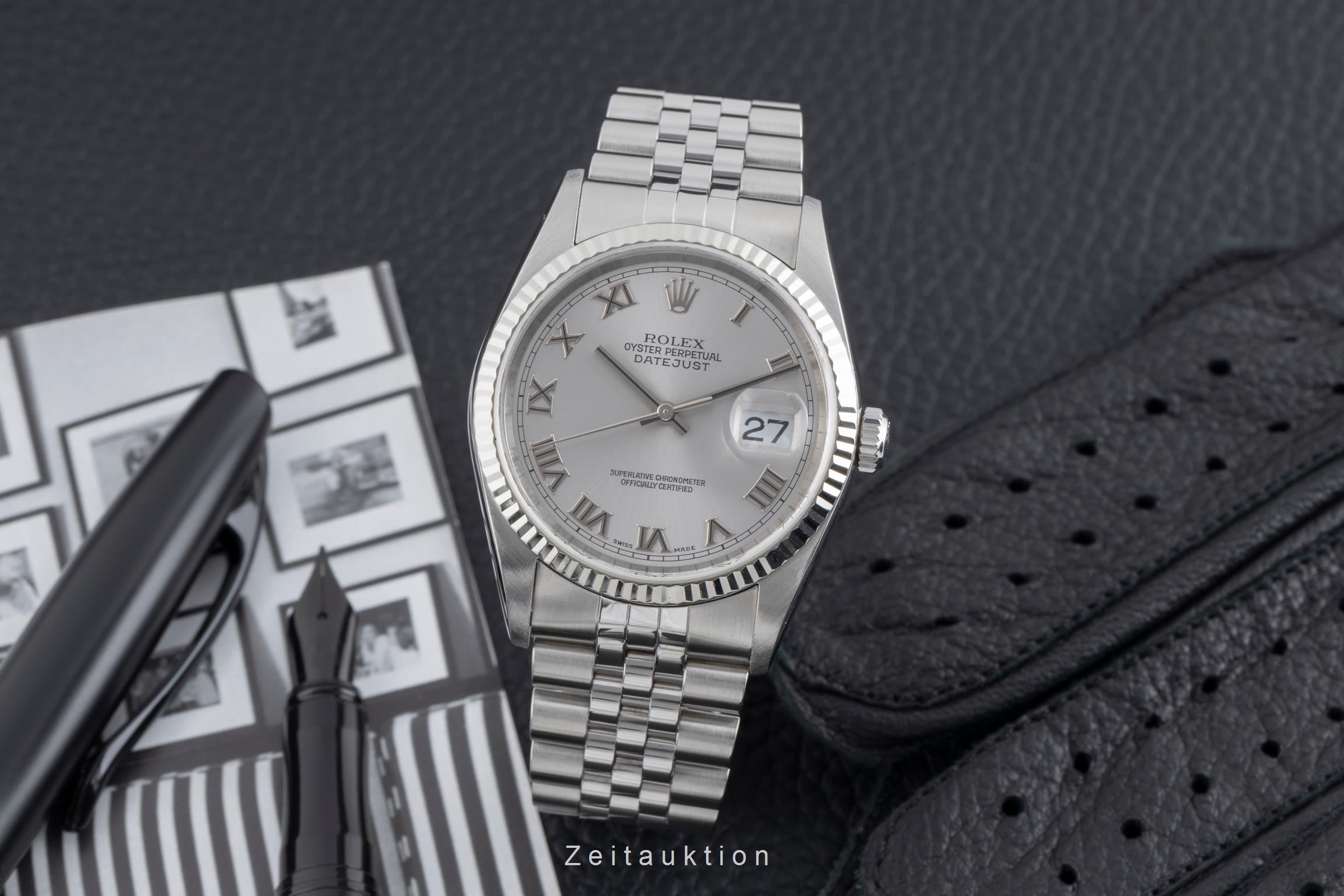 Rolex Datejust acero / oro blanco automático reloj para caballeros 16234  [2503260]