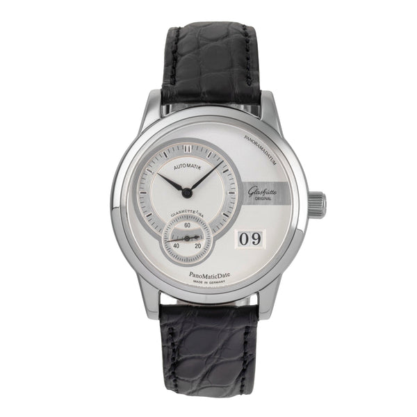 Glashütte PanoMaticDate acier automatique montre pour hommes 90-01-02-02-04  [2503269]