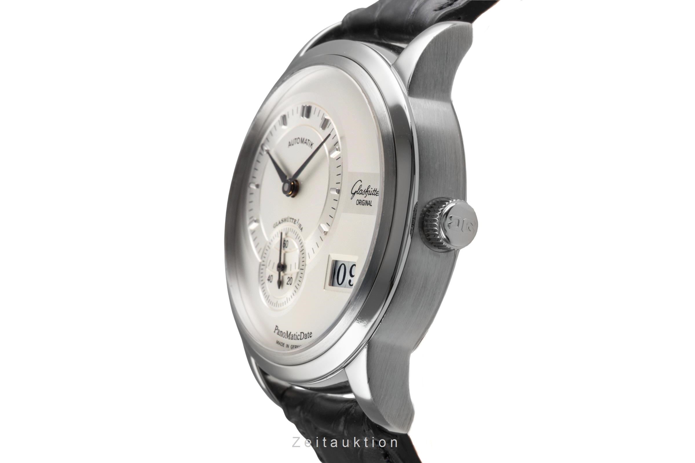 Glashütte PanoMaticDate acier automatique montre pour hommes 90-01-02-02-04  [2503269]
