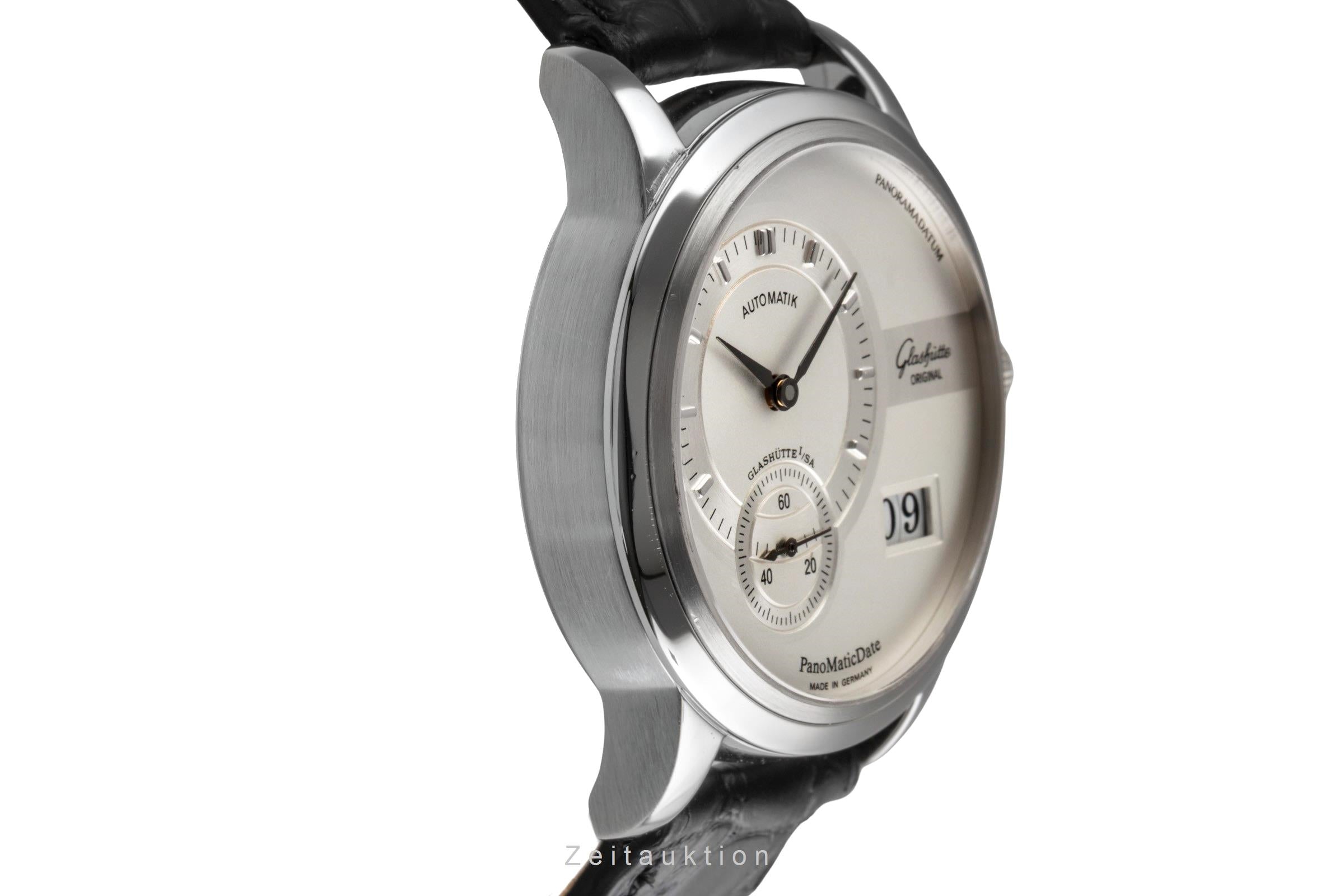 Glashütte PanoMaticDate acier automatique montre pour hommes 90-01-02-02-04  [2503269]