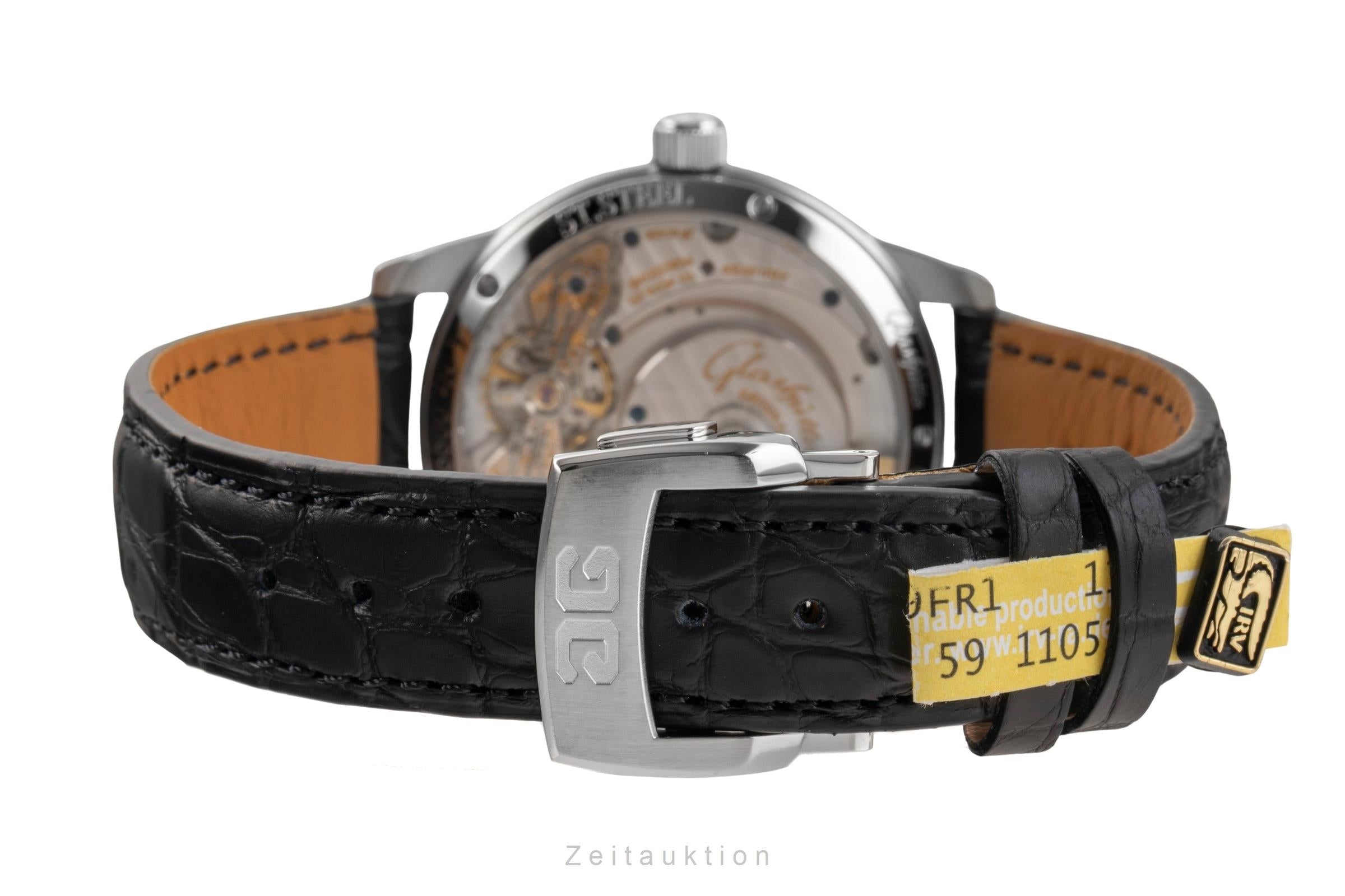 Glashütte PanoMaticDate acier automatique montre pour hommes 90-01-02-02-04  [2503269]