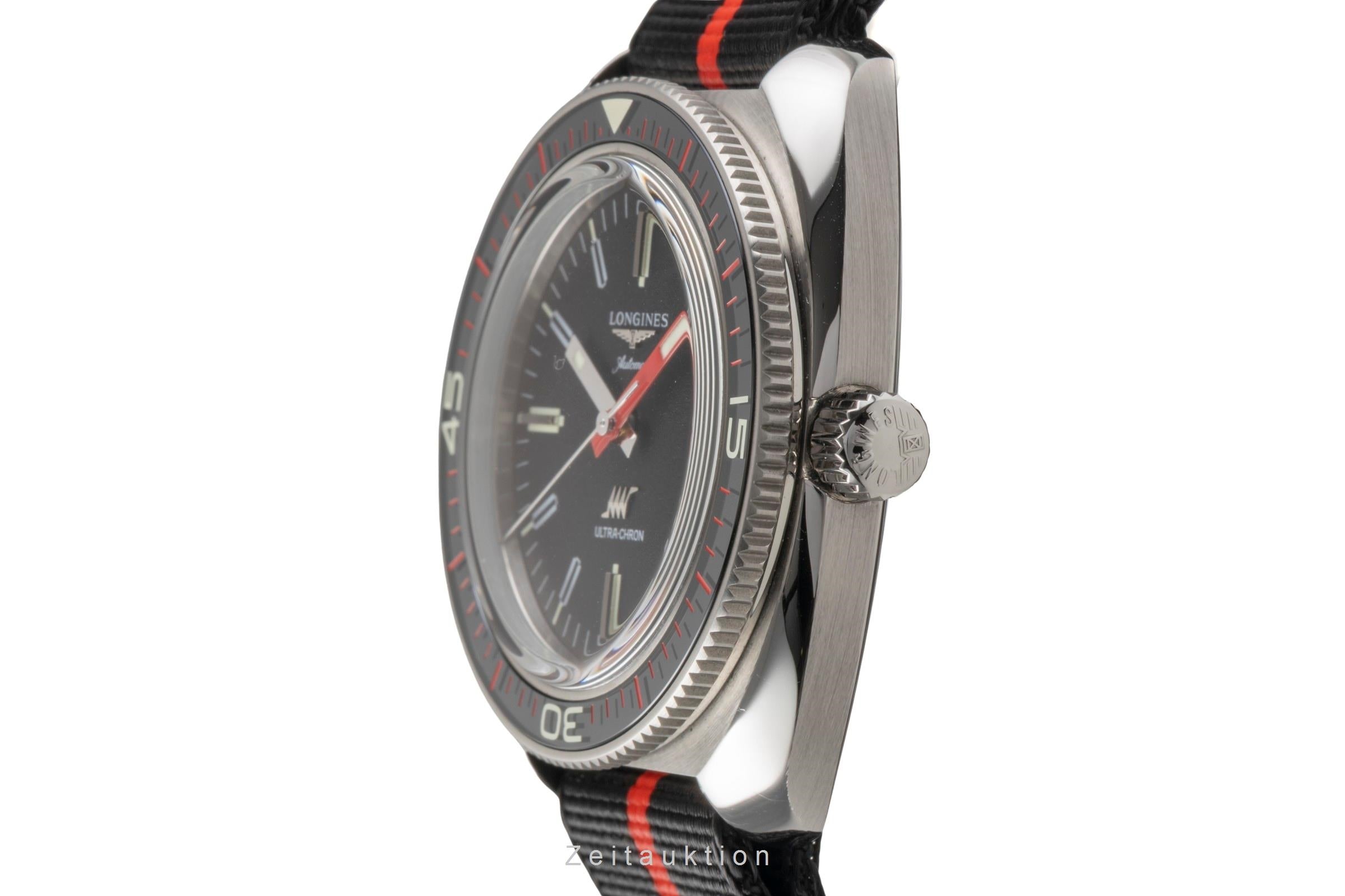 Longines Ultra Chron acier automatique montre pour hommes L2.836.4.52.9 LP: 4000EUR  [2503271]