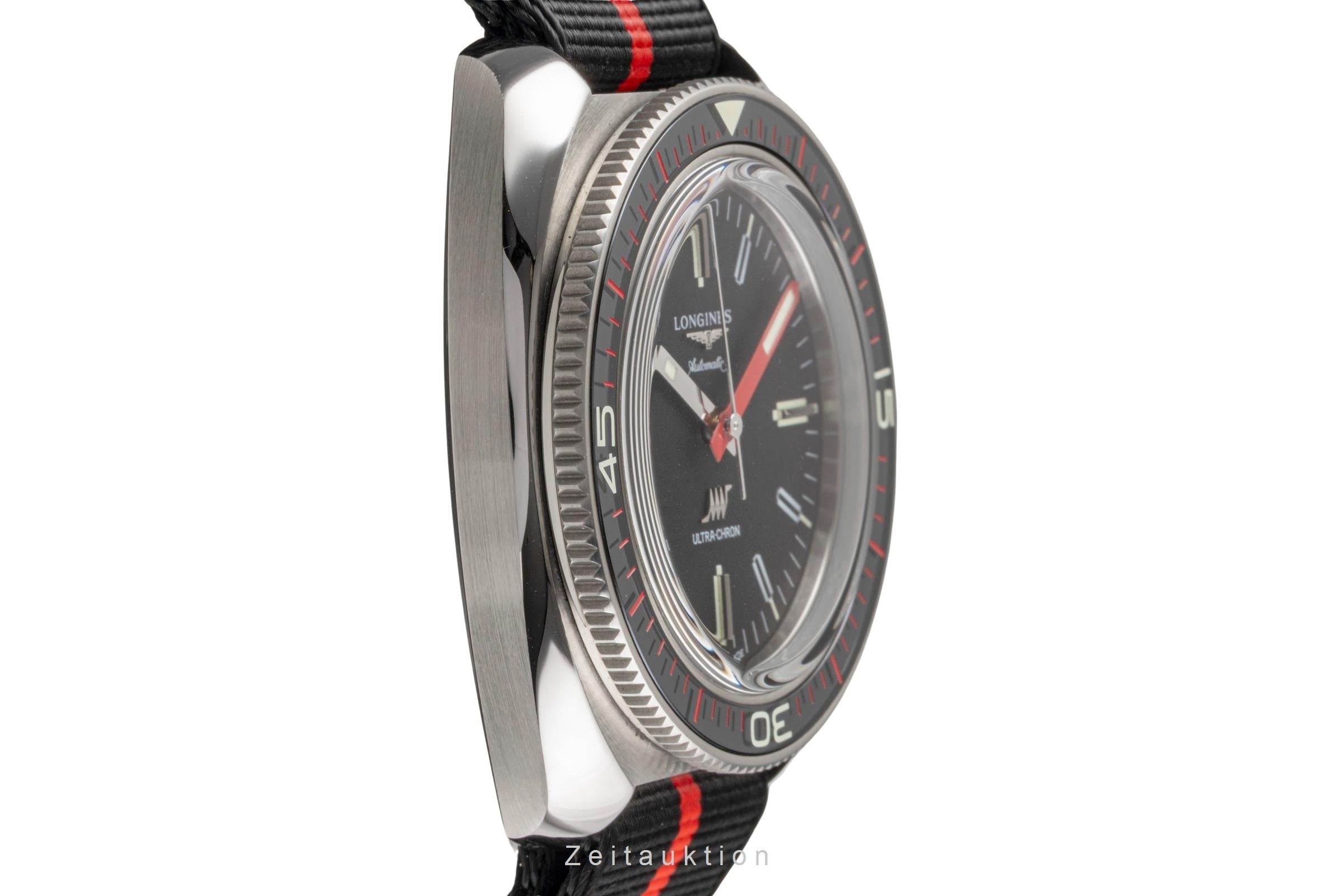 Longines Ultra Chron acier automatique montre pour hommes L2.836.4.52.9 LP: 4000EUR  [2503271]