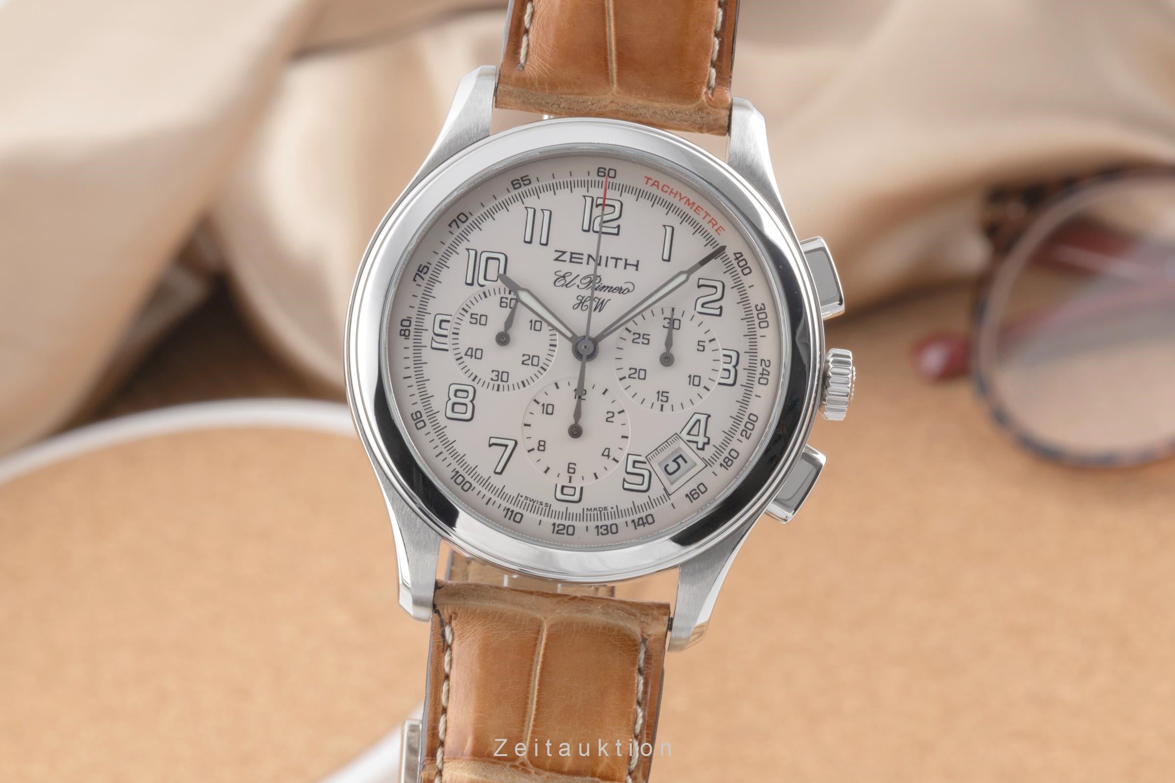 Zenith El Primero chronograph steel manual winding Kal. 420Z Ref
