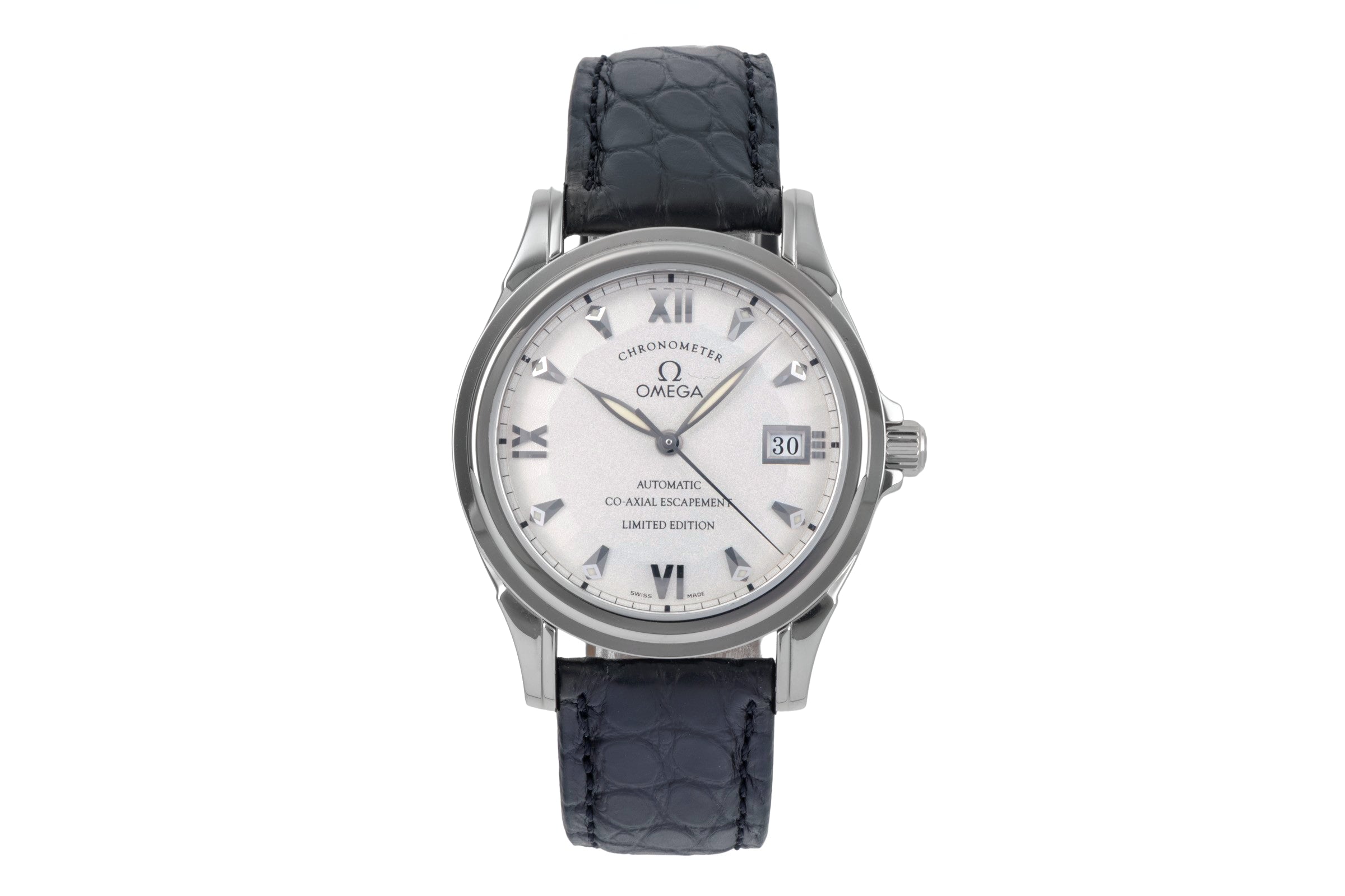 Omega De Ville 18 ct white gold automatic men's watch 5941.31.31 Limited  [2503277]