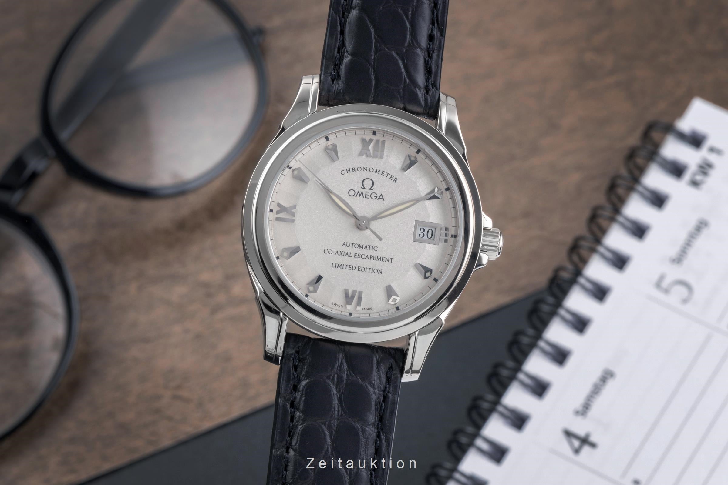 Omega De Ville 18 ct white gold automatic men's watch 5941.31.31 Limited  [2503277]