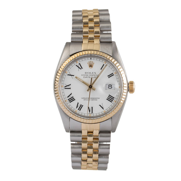 Rolex Datejust acier / or  automatique montre pour hommes 16013 Vintage  [2503278]
