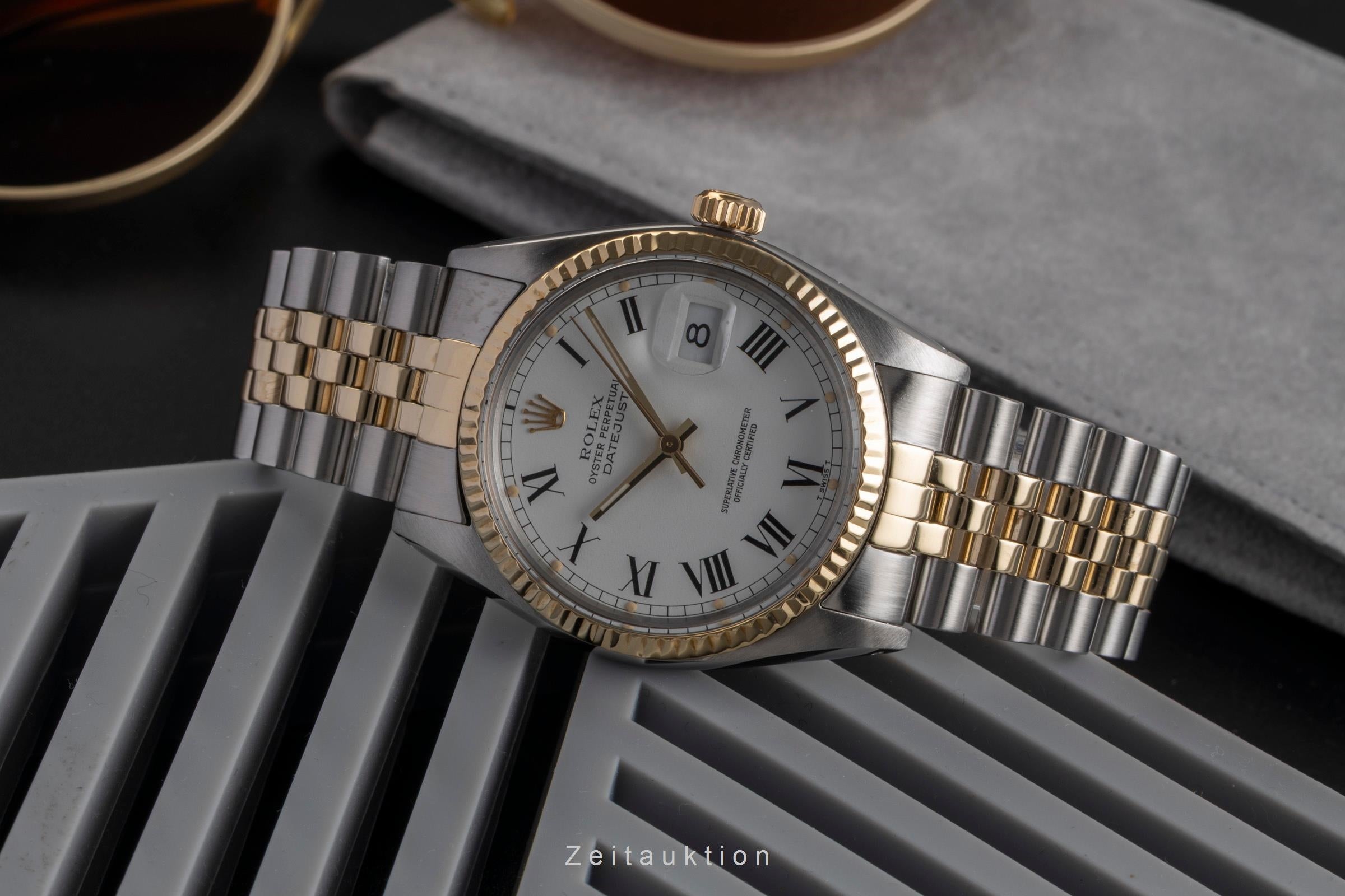 Rolex Datejust acier / or  automatique montre pour hommes 16013 Vintage  [2503278]