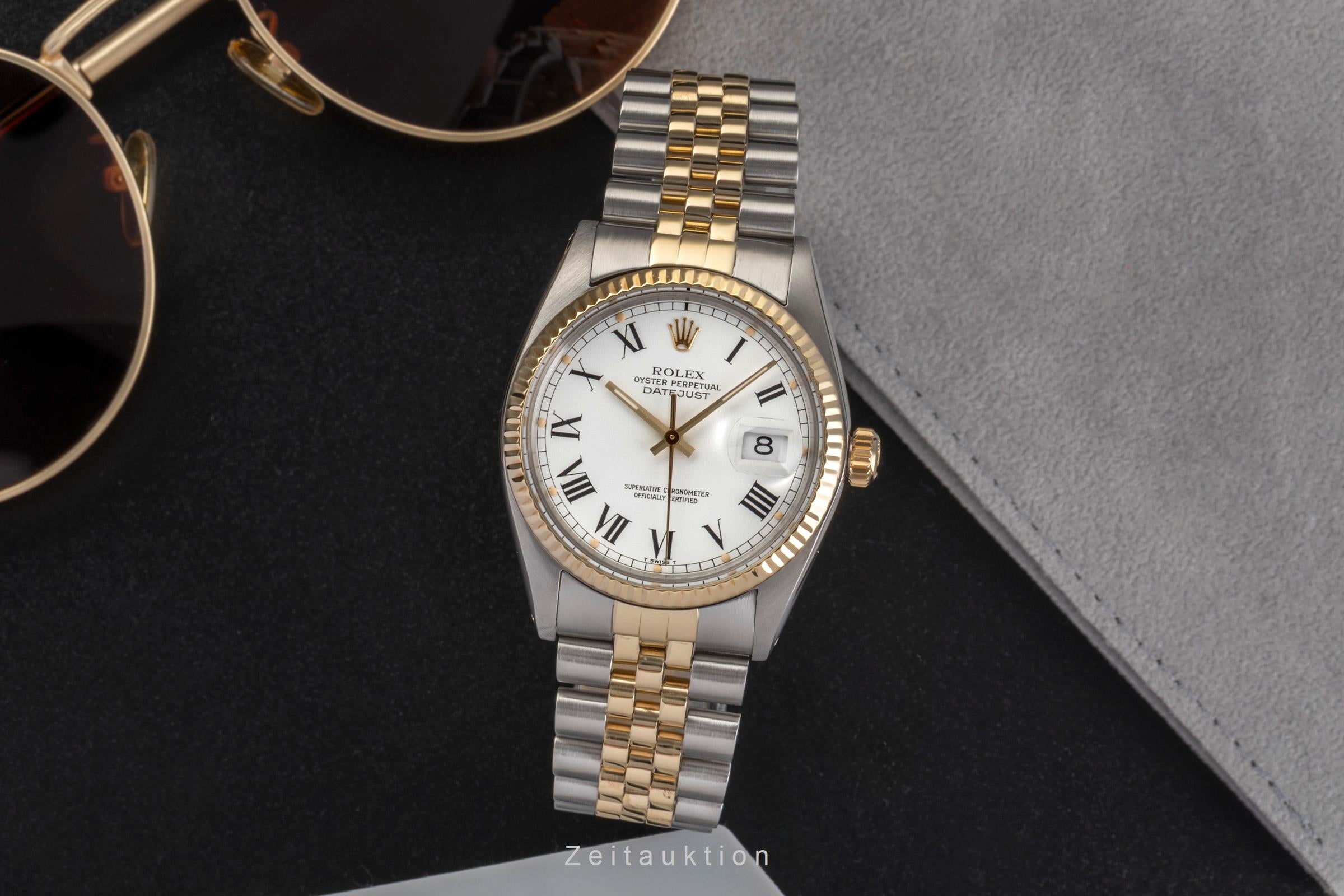 Rolex Datejust acier / or  automatique montre pour hommes 16013 Vintage  [2503278]
