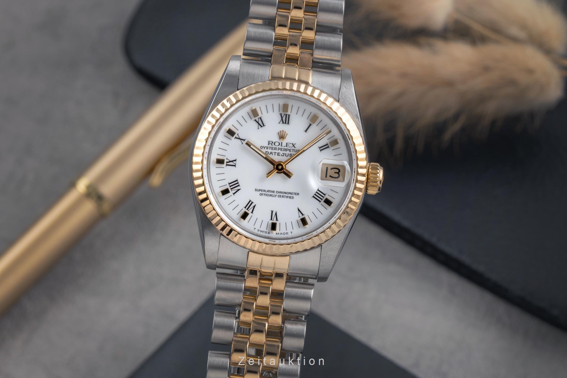 Rolex Datejust acier / or  automatique montre pour femmes 68273  [2503286]