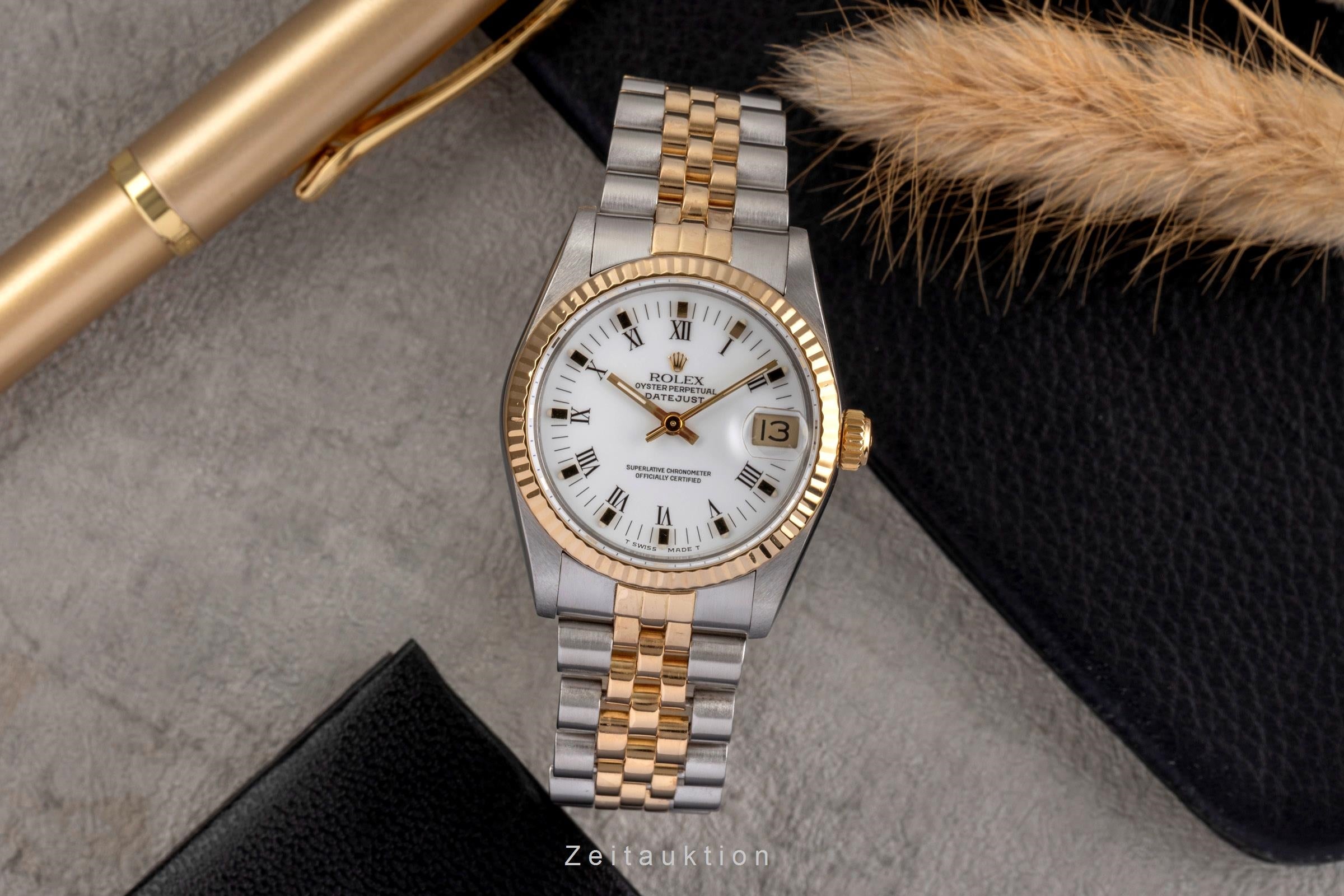 Rolex Datejust acier / or  automatique montre pour femmes 68273  [2503286]