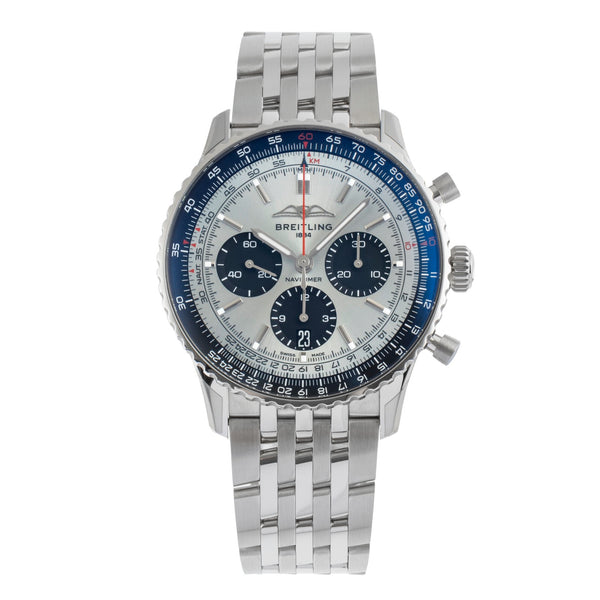 Breitling Navitimer 01 chronograph steel automatic men's watch AB0138241G1A1 LP: 9650EUR  [2503292]