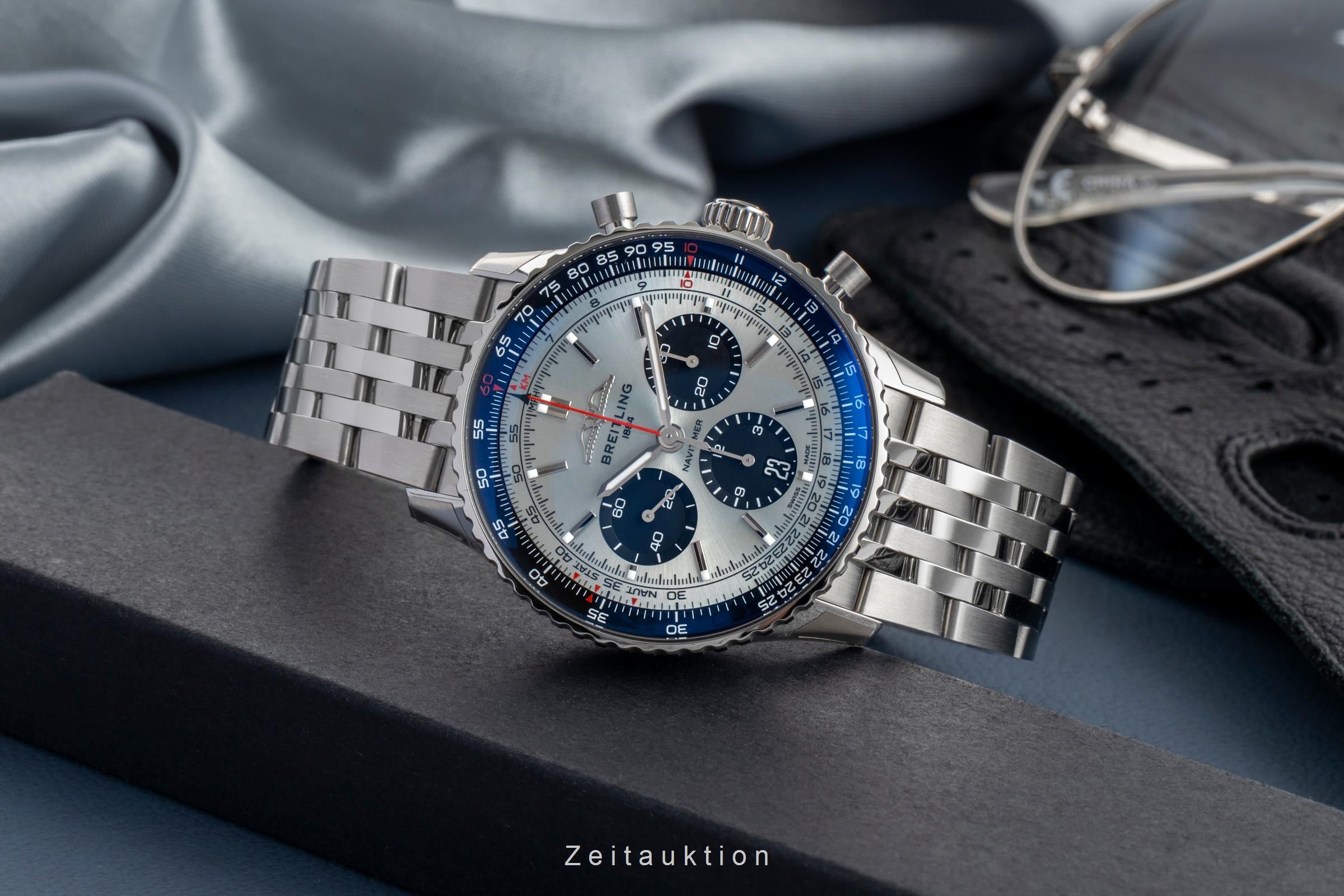 Breitling Navitimer 01 chronograph steel automatic men's watch AB0138241G1A1 LP: 9650EUR  [2503292]