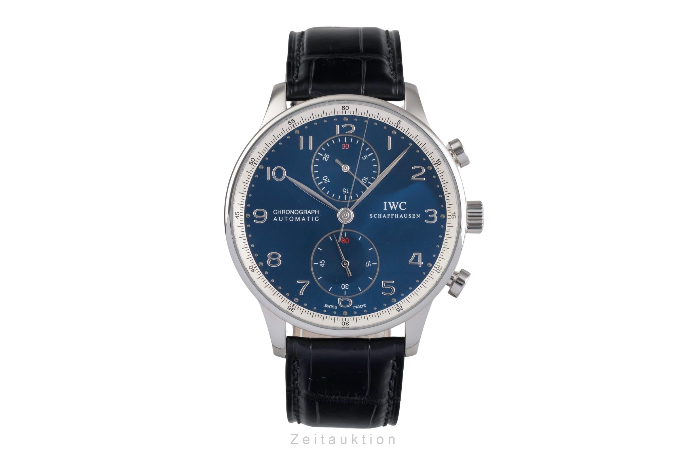 IWC Portugieser chronograph steel automatic men's watch IW371432 LP: 9100EUR Limited  [2503311]