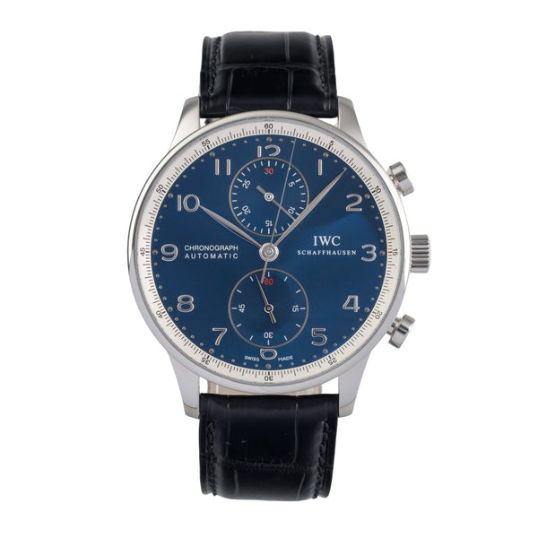 IWC Portugieser chronograph steel automatic men's watch IW371432 LP: 9100EUR Limited  [2503311]