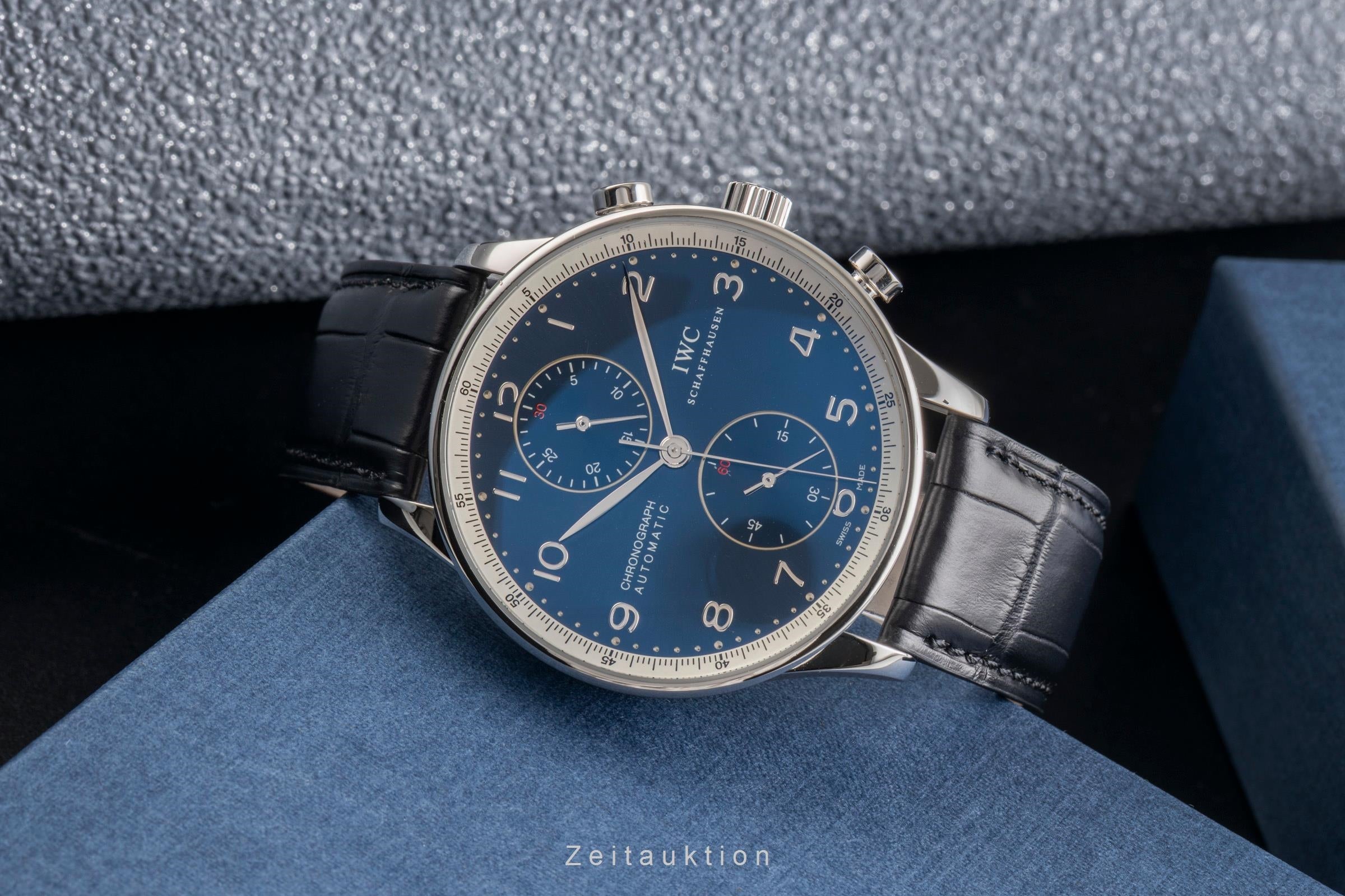 IWC Portugieser chronograph steel automatic men's watch IW371432 LP: 9100EUR Limited  [2503311]