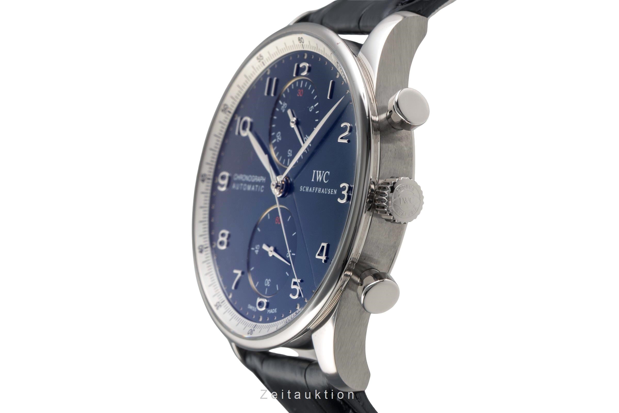 IWC Portugieser chronograph steel automatic men's watch IW371432 LP: 9100EUR Limited  [2503311]
