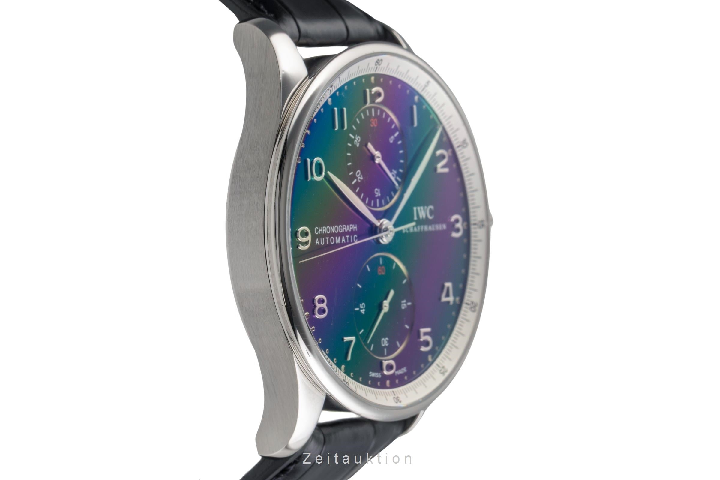 IWC Portugieser chronograph steel automatic men's watch IW371432 LP: 9100EUR Limited  [2503311]