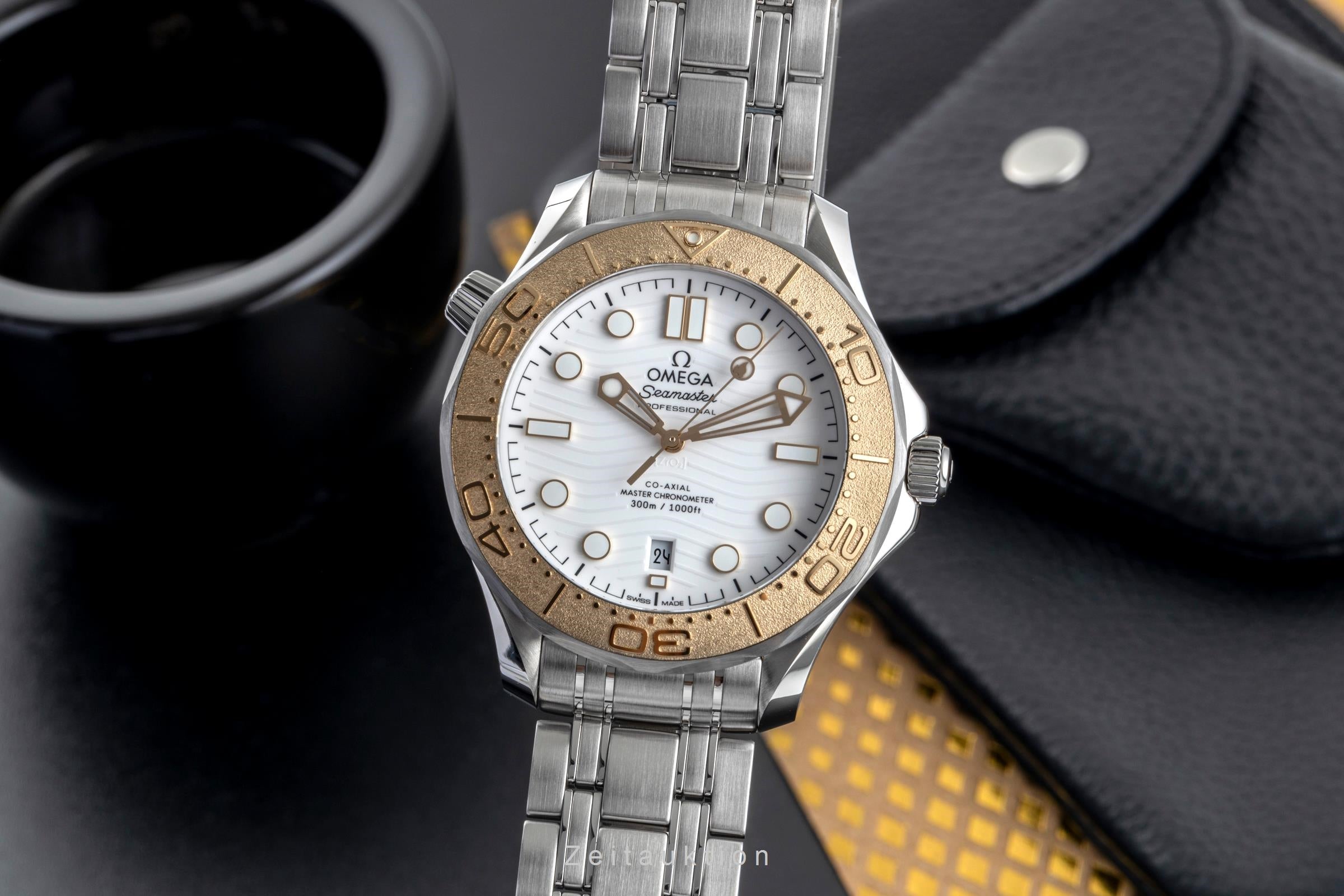 Omega Seamaster acero / oro automático reloj para caballeros 522.21.42.20.04.001 LP: 9700EUR  [2503312]