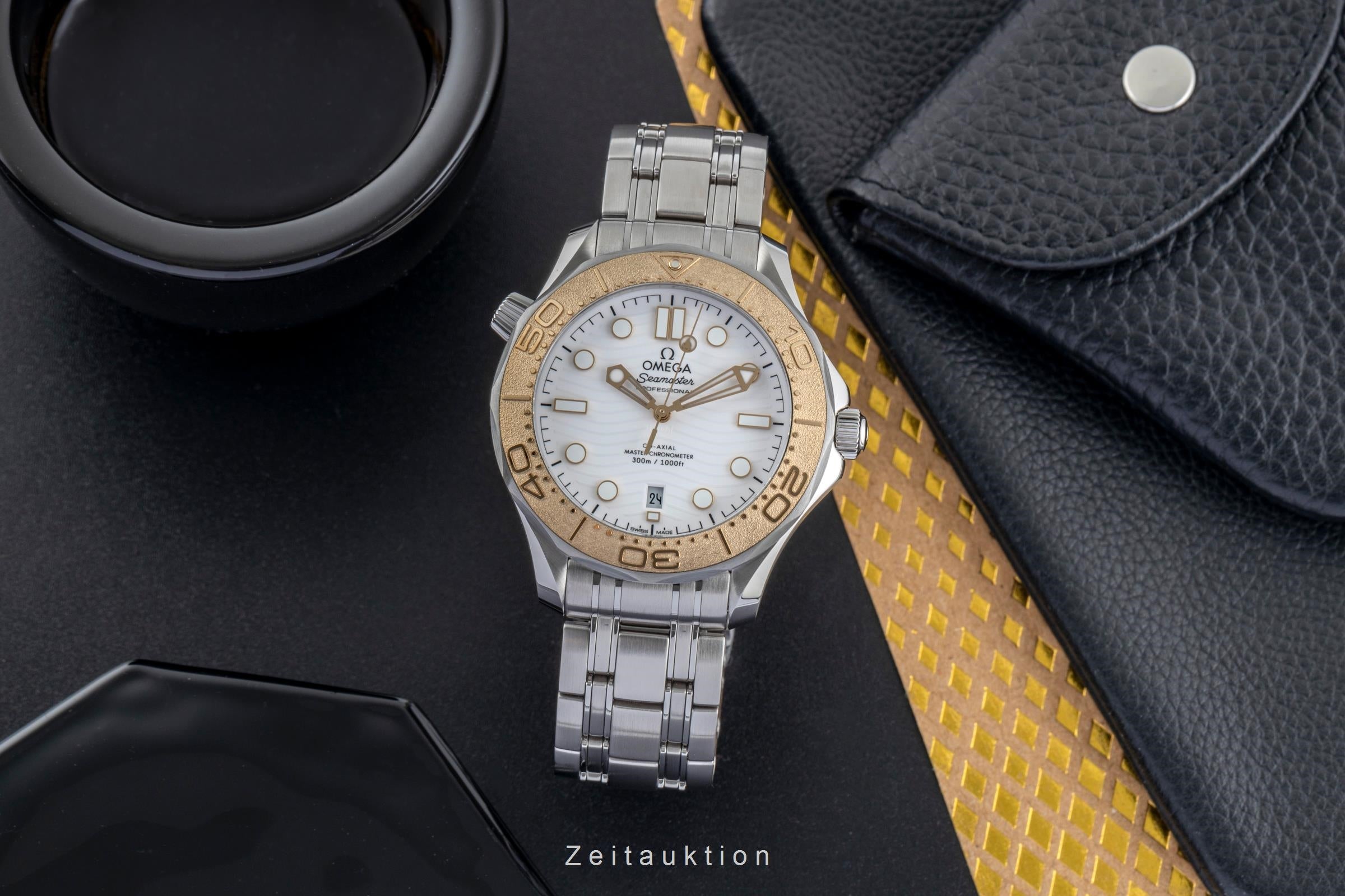 Omega Seamaster acero / oro automático reloj para caballeros 522.21.42.20.04.001 LP: 9700EUR  [2503312]