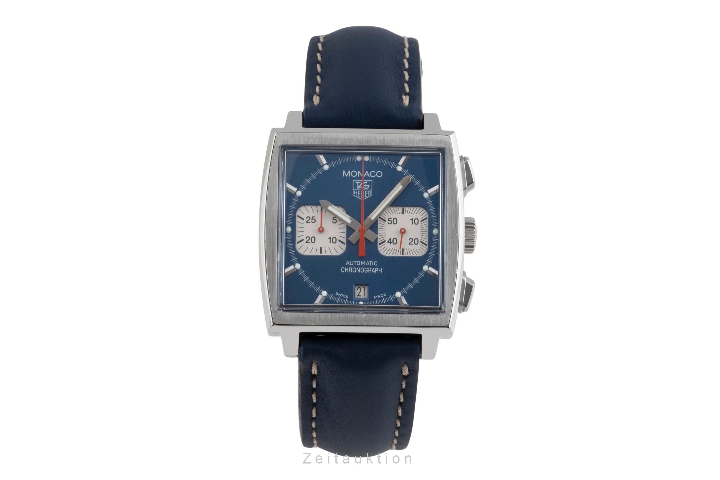 Tag Heuer Monaco chronographe acier automatique montre pour hommes CW2113 LP: 8100EUR  [2503318]