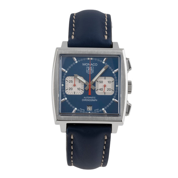 Tag Heuer Monaco chronographe acier automatique montre pour hommes CW2113 LP: 8100EUR  [2503318]