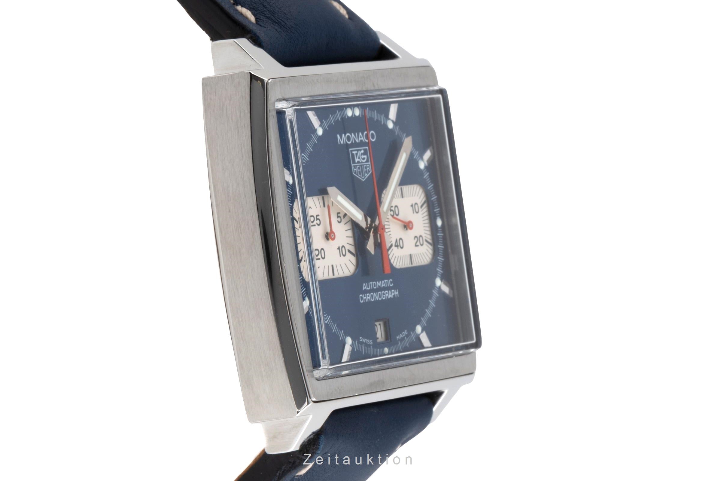 Tag Heuer Monaco chronographe acier automatique montre pour hommes CW2113 LP: 8100EUR  [2503318]
