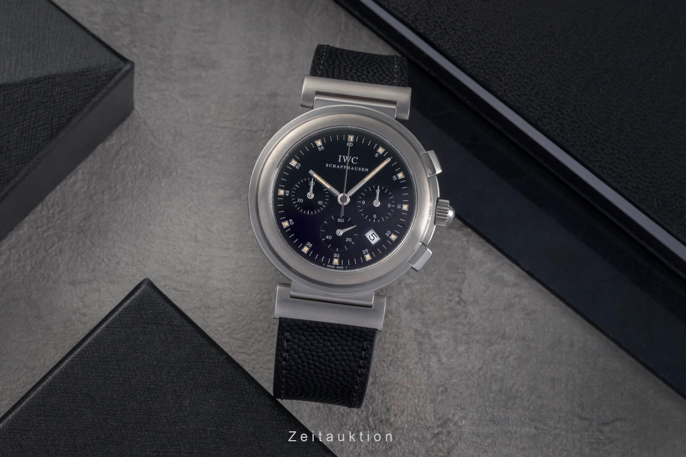 IWC Da Vinci Chronograph Datum Edelstahl Quarz Herrenuhr Ref. IW372805 [2503321]